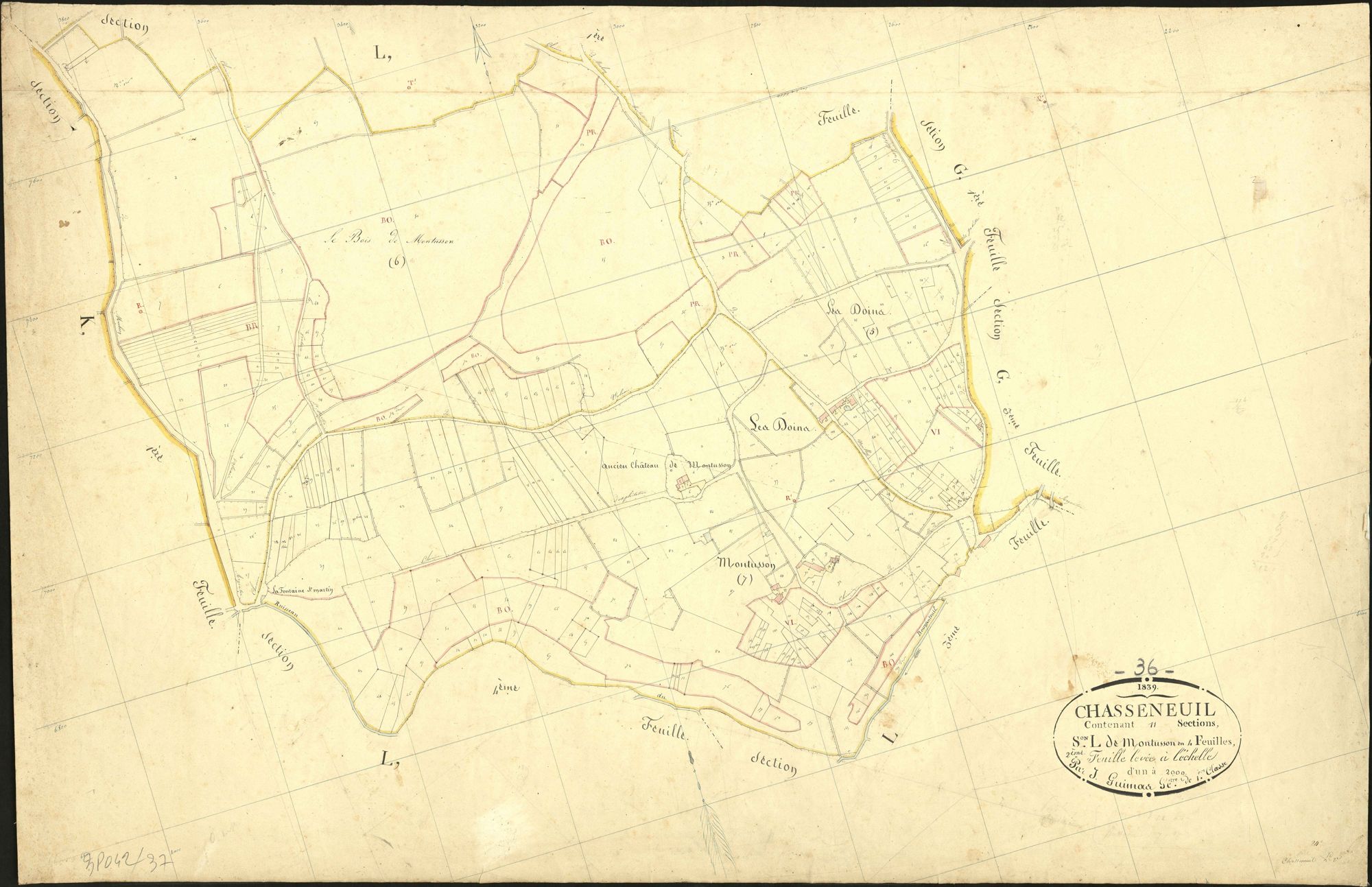 Chasseneuil - Section L2, dite de Montusson.