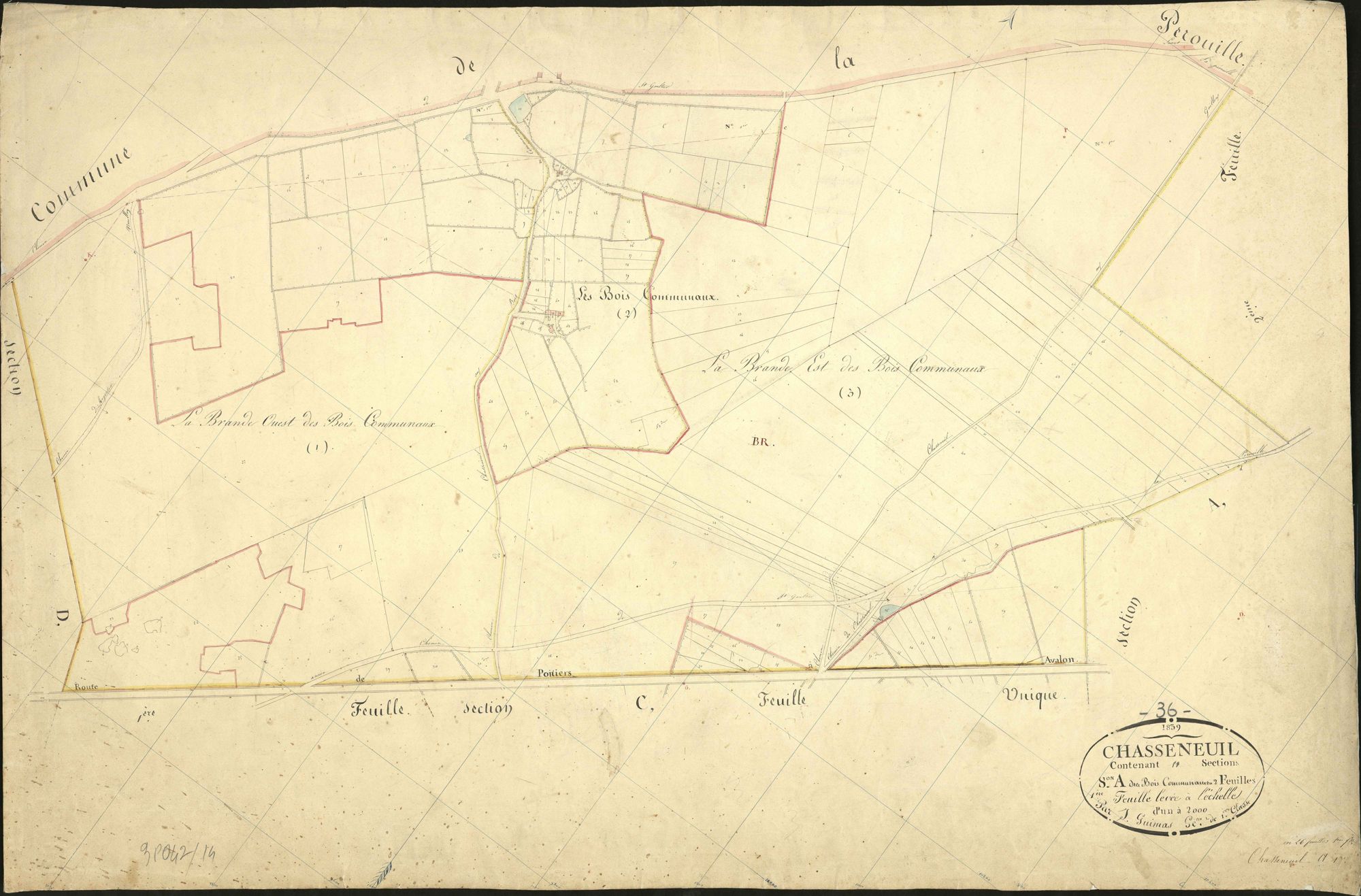 Chasseneuil - Section A1, dite des Bois communaux.