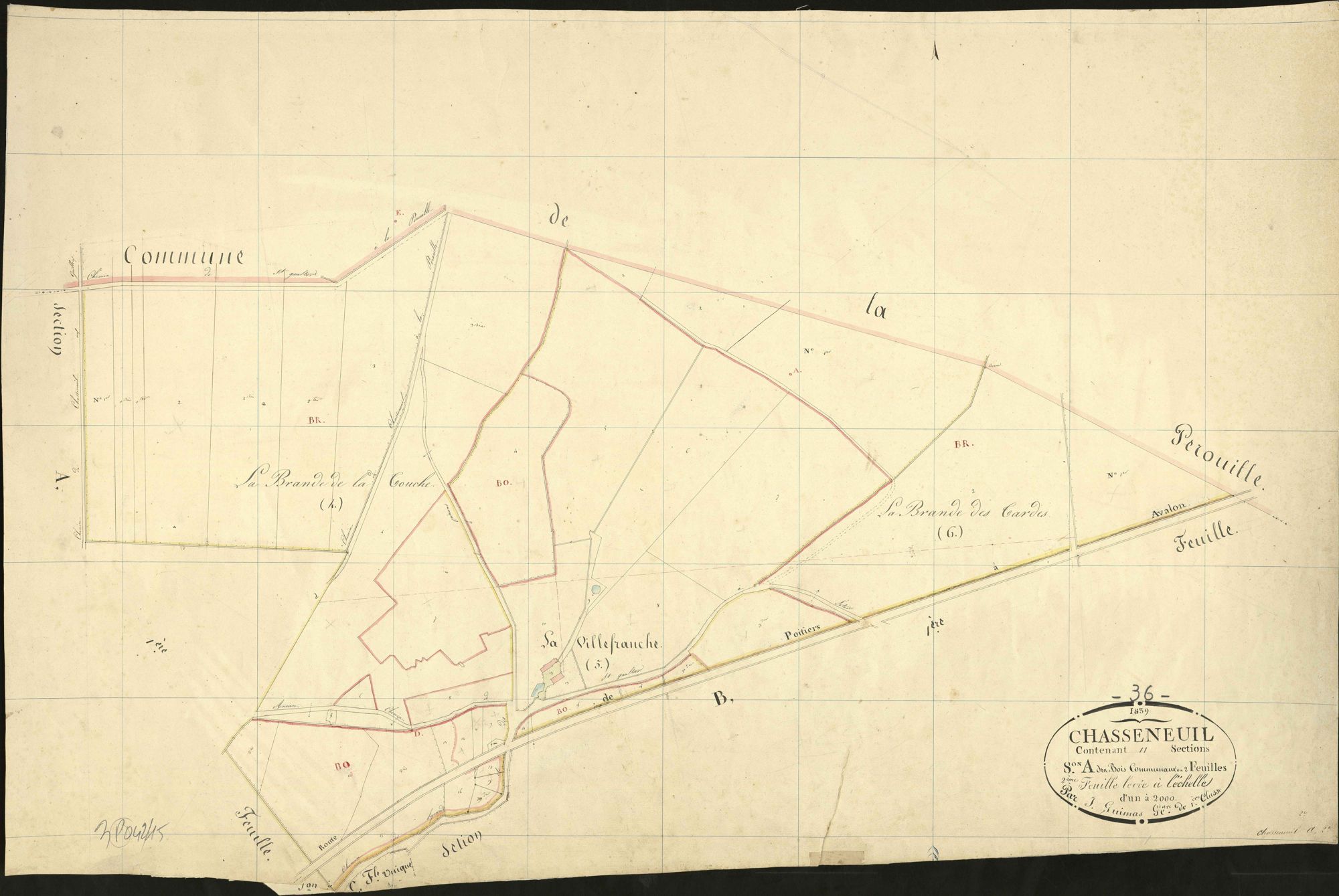 Chasseneuil - Section A2, dite des Bois communaux.