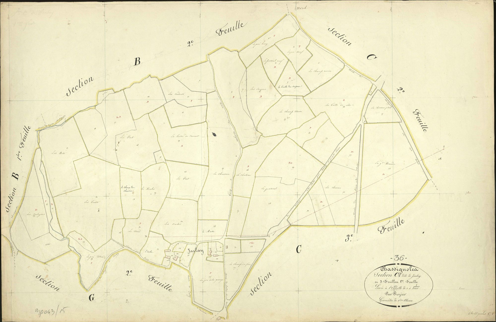 Chassignolles - Section C1, dite de Jarlay.