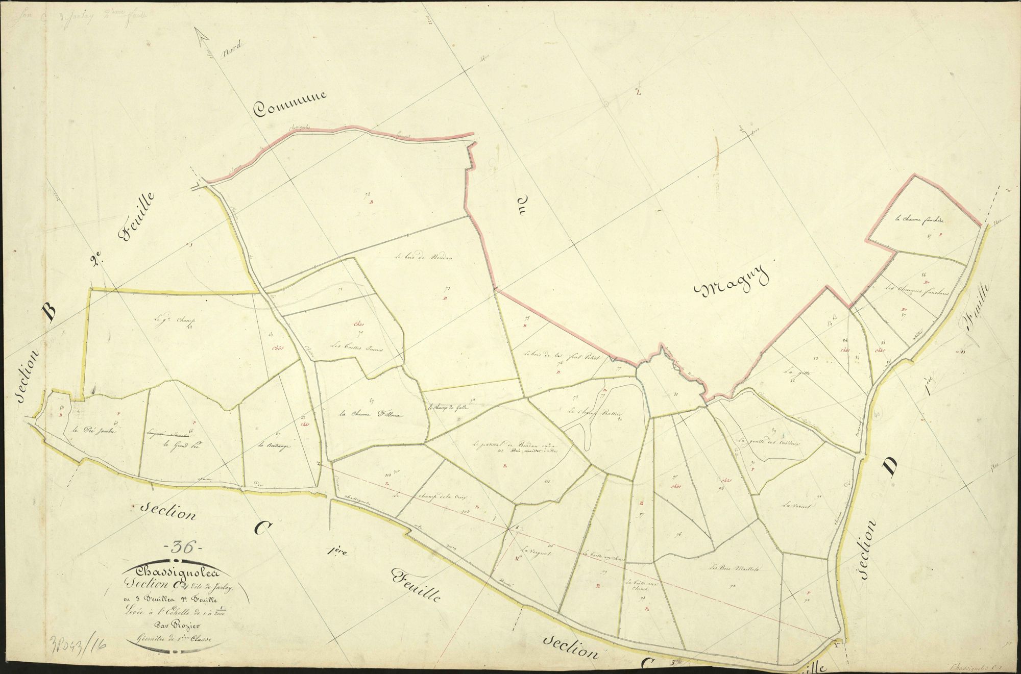Chassignolles - Section C2, dite de Jarlay.