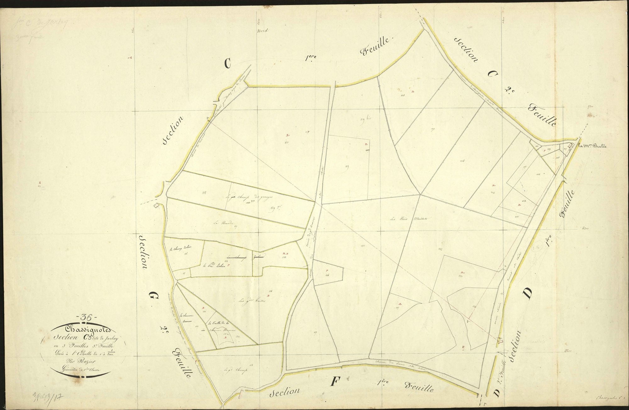Chassignolles - Section C3, dite de Jarlay.