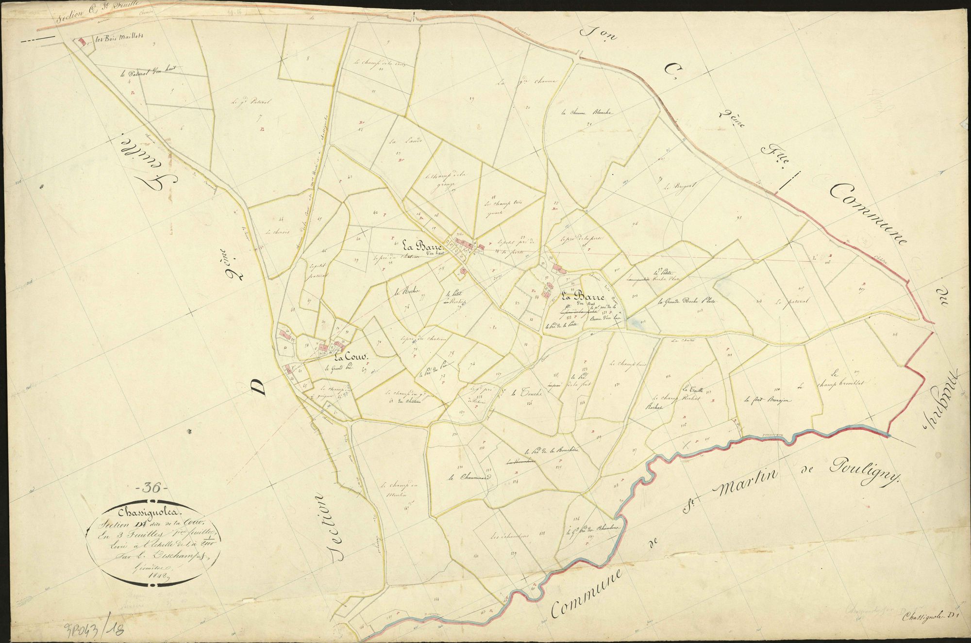 Chassignolles - Section D1, dite de la Cour.