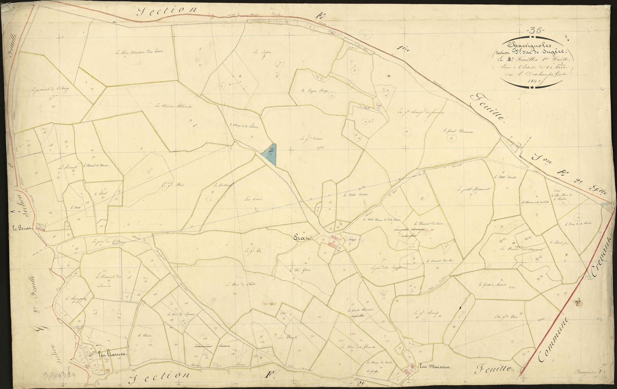 Chassignolles - Section F1, dite de Sugère.