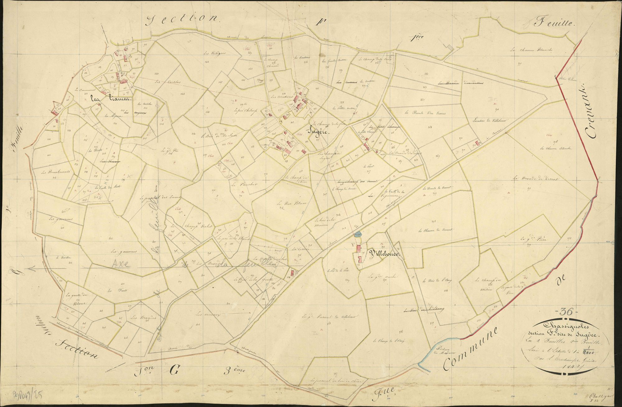 Chassignolles - Section F2, dite de Sugère.