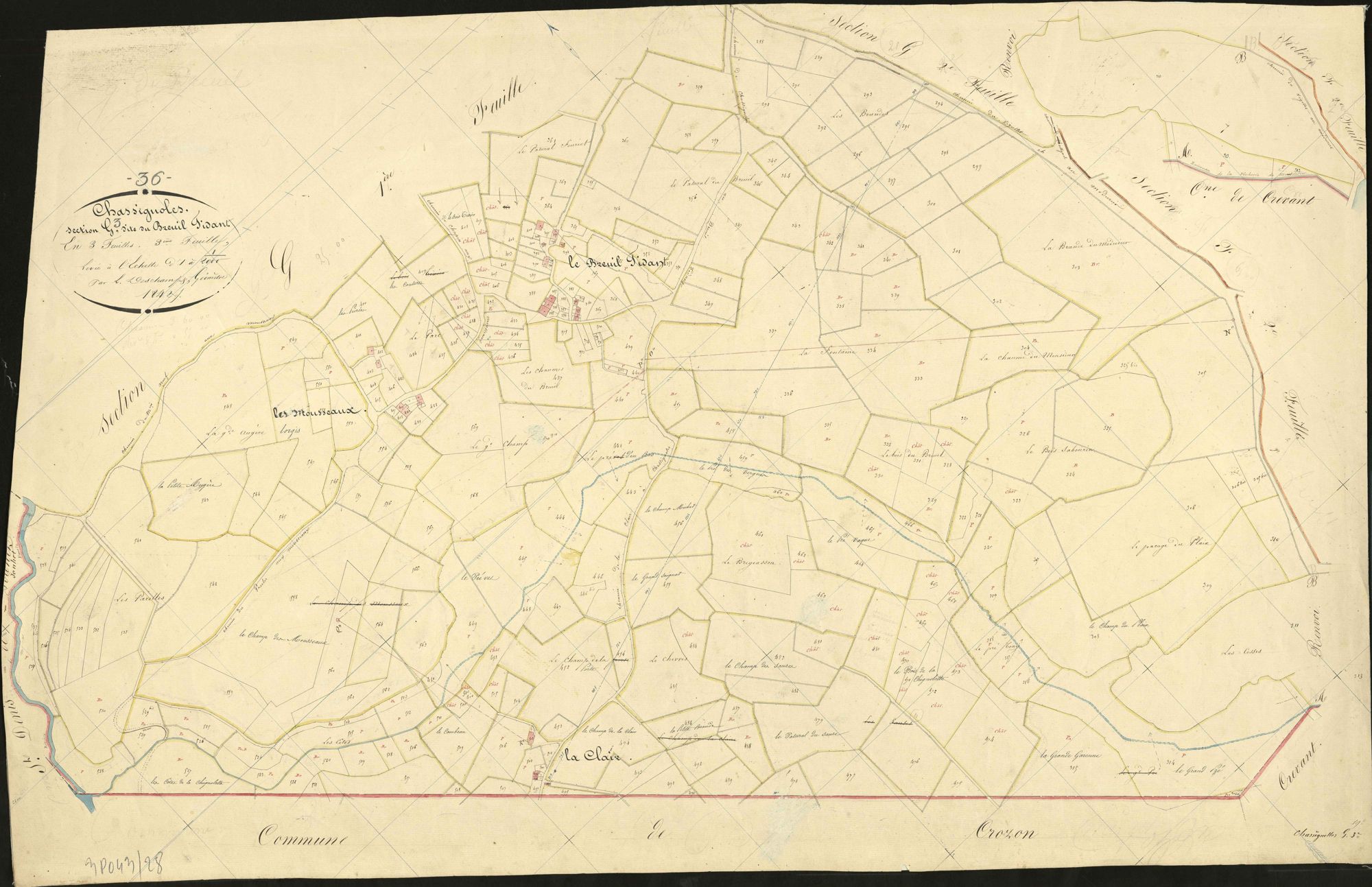 Chassignolles - Section G3, dite du Breuil Tidant.