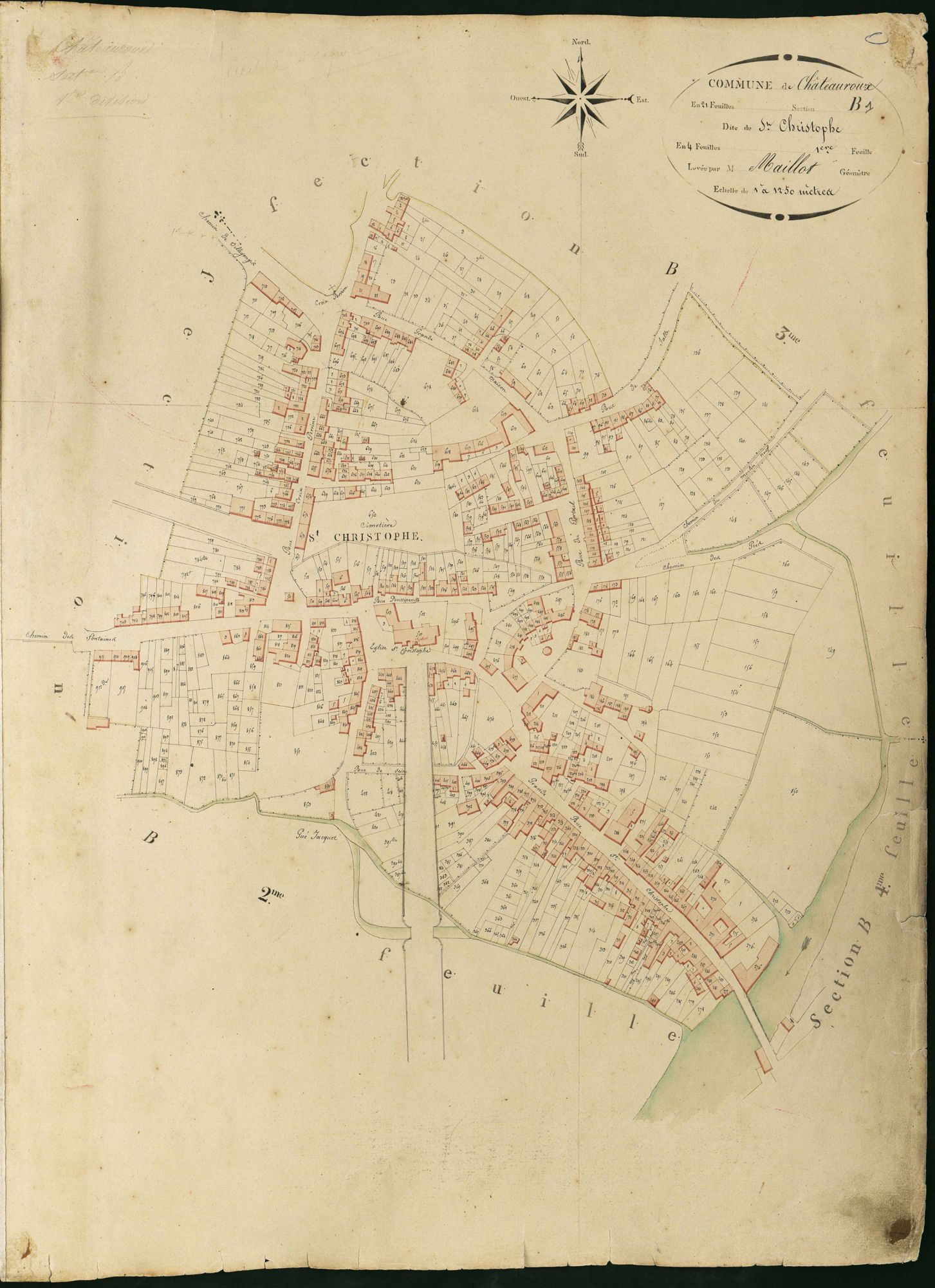 Châteauroux - Section B1, dite de Saint-Christophe.