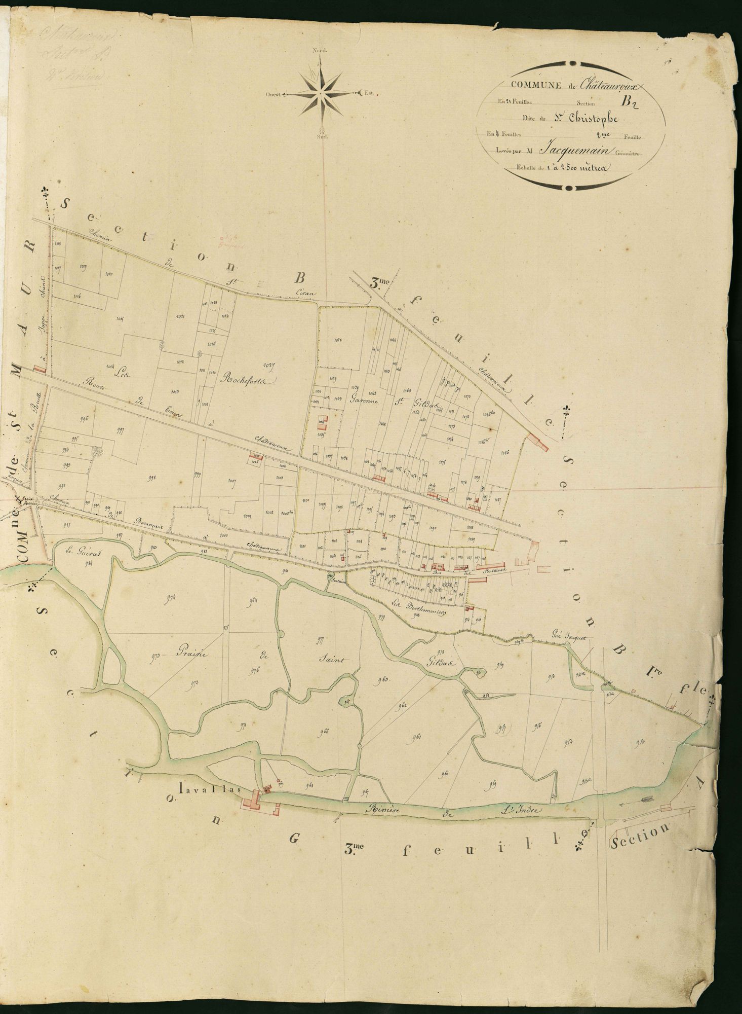 Châteauroux - Section B2, dite de Saint-Christophe.