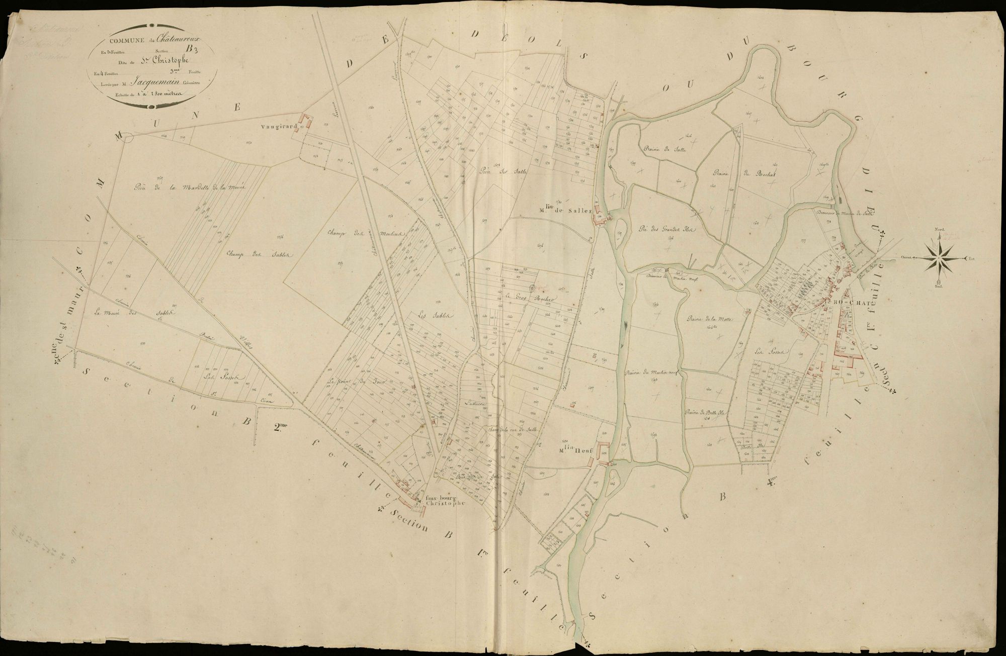 Châteauroux - Section B3, dite de Saint-Christophe.
