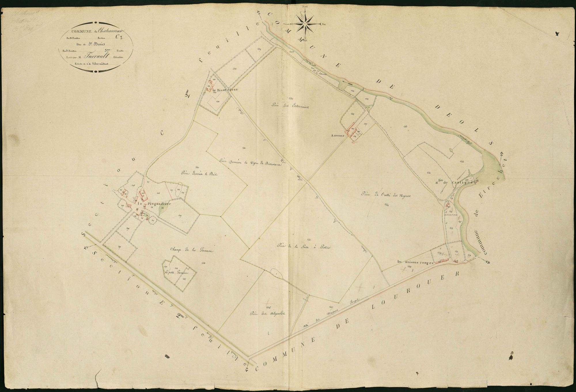 Châteauroux - Section C3, dite de Saint-Denis.