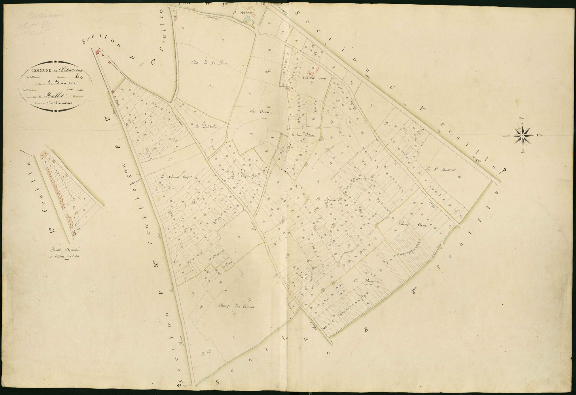 Châteauroux - Section E1, dite de la Brauderie.