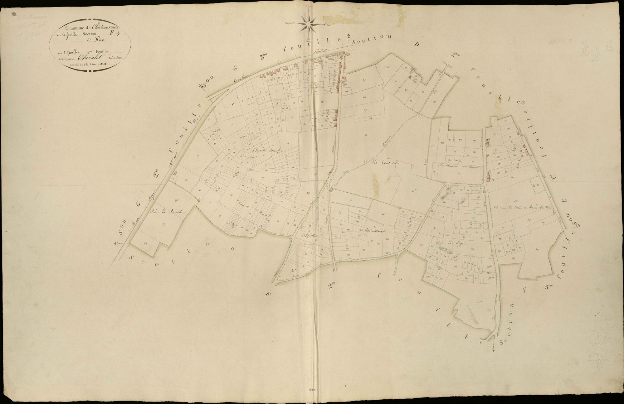 Châteauroux - Section F1, dite de Nau.