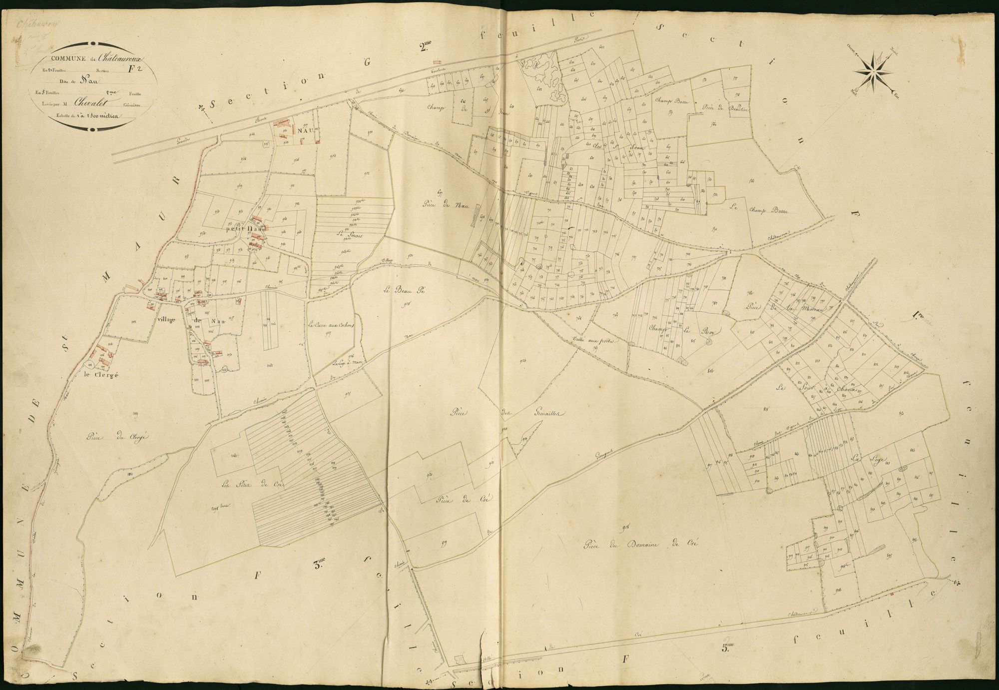 Châteauroux - Section F2, dite de Nau.