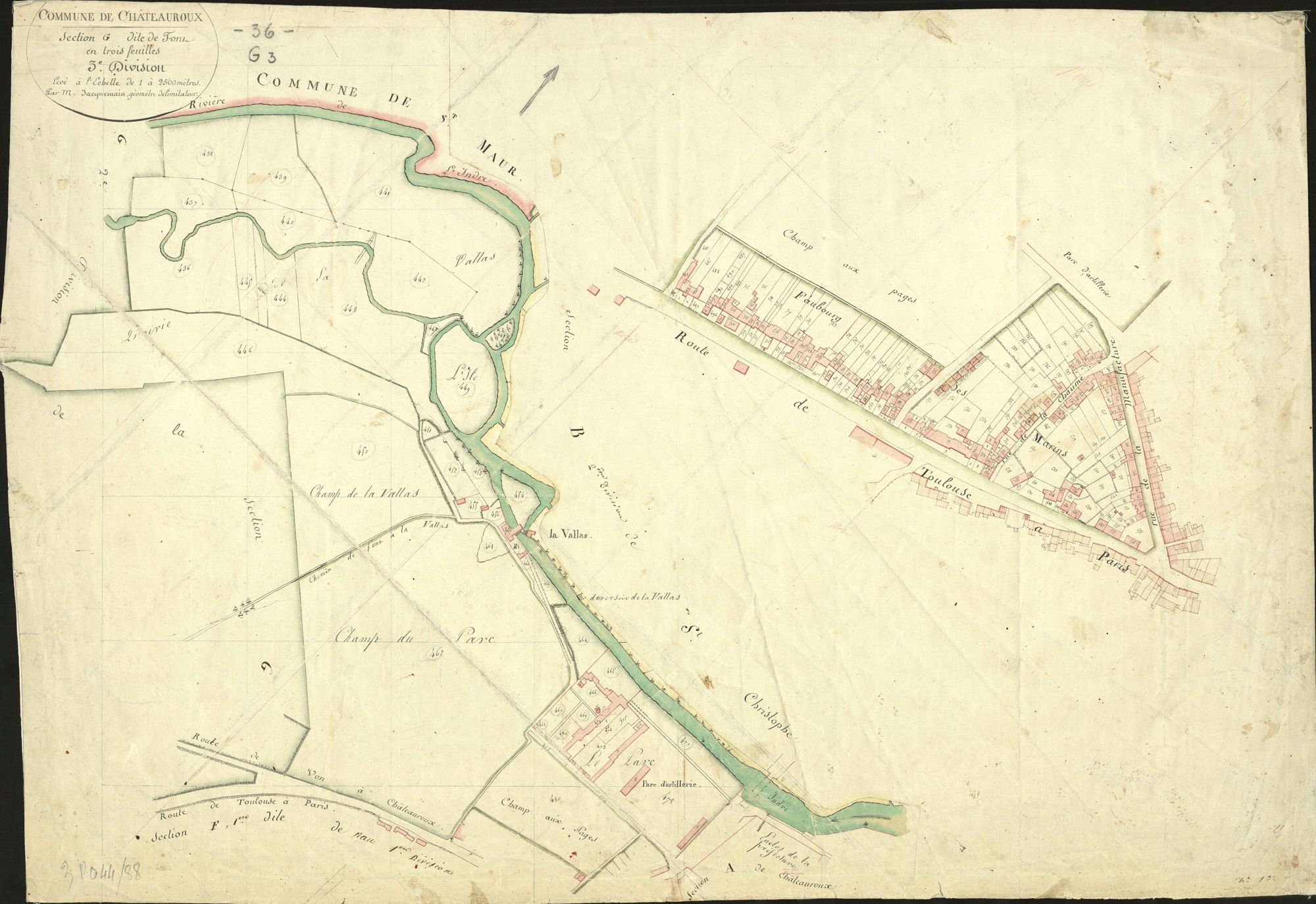 Châteauroux - Section G3, dite de Font.