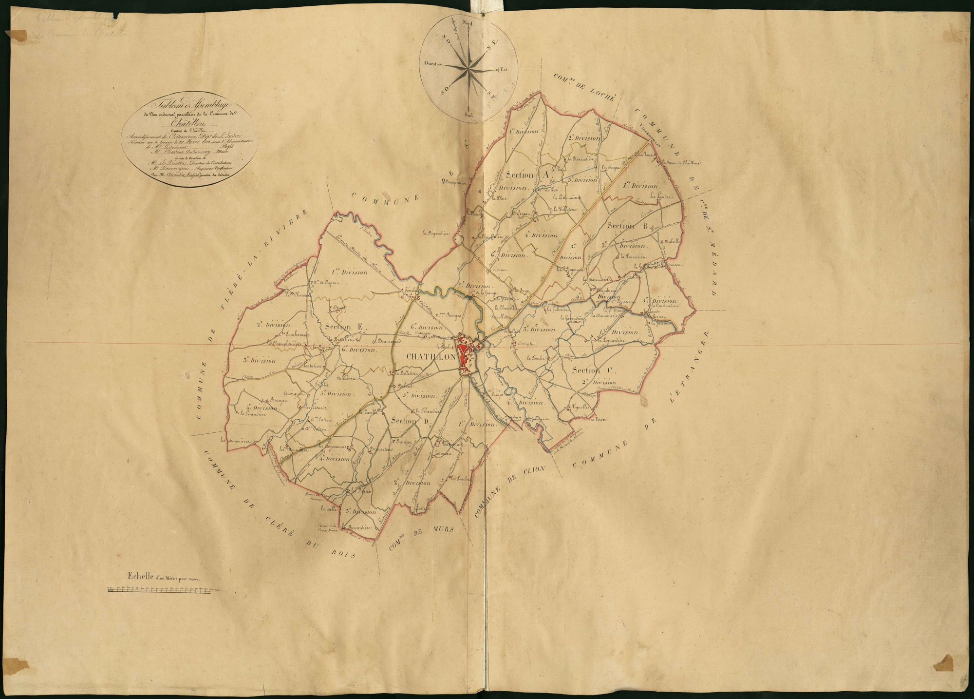 Châtillon-sur-Indre - Tableau d'assemblage.