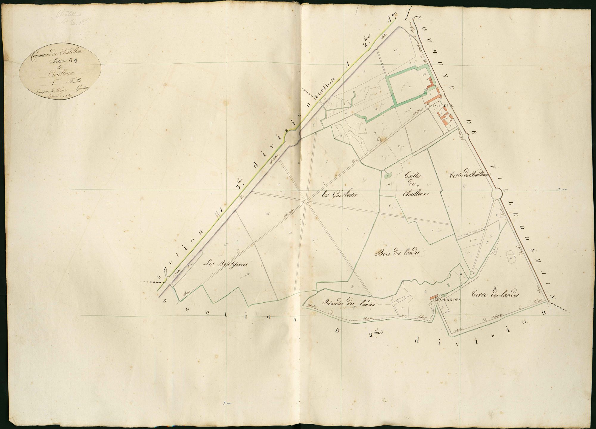 Châtillon-sur-Indre - Section B1, dite de Chailloux.