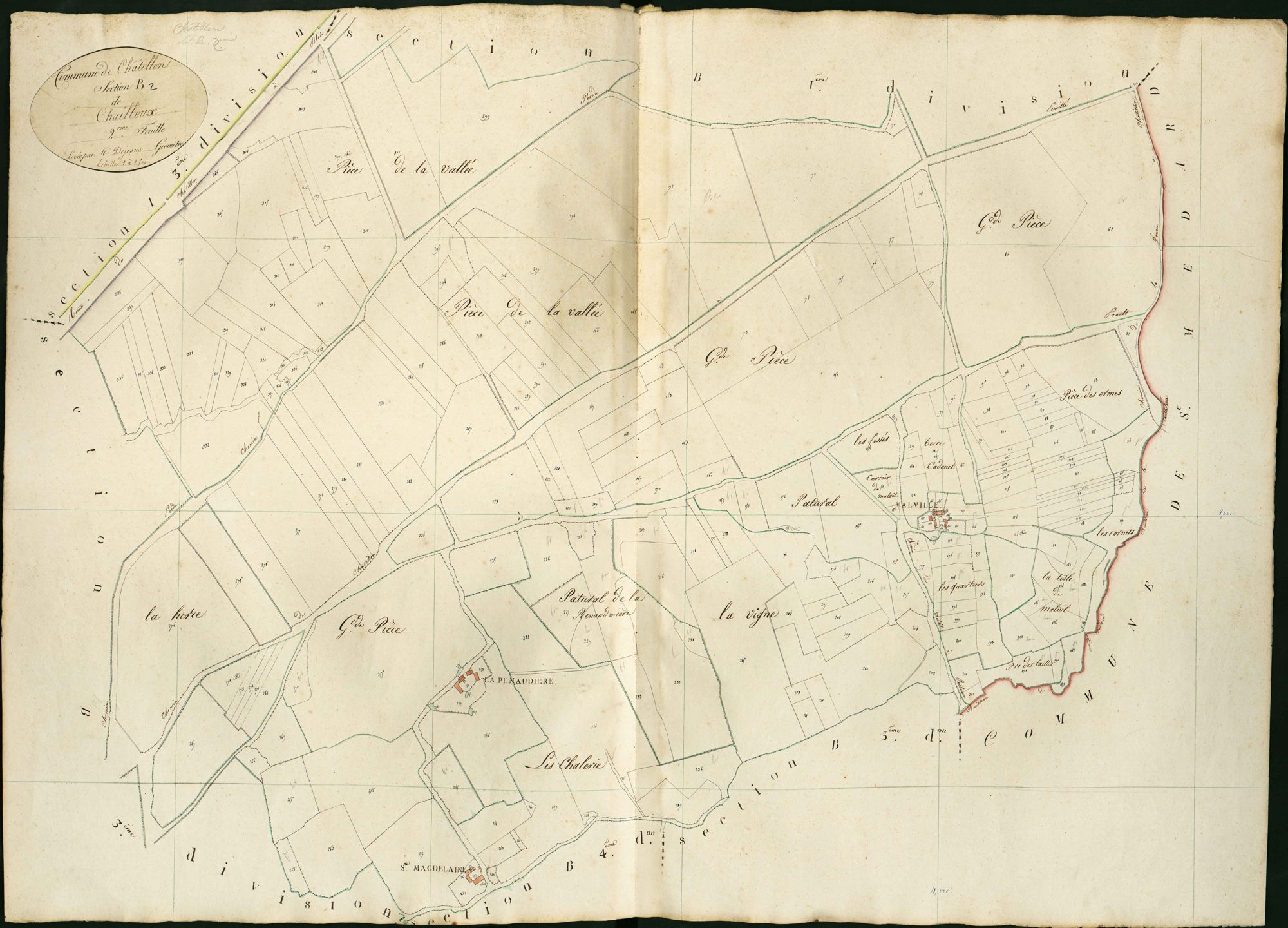 Châtillon-sur-Indre - Section B2, dite de Chailloux.