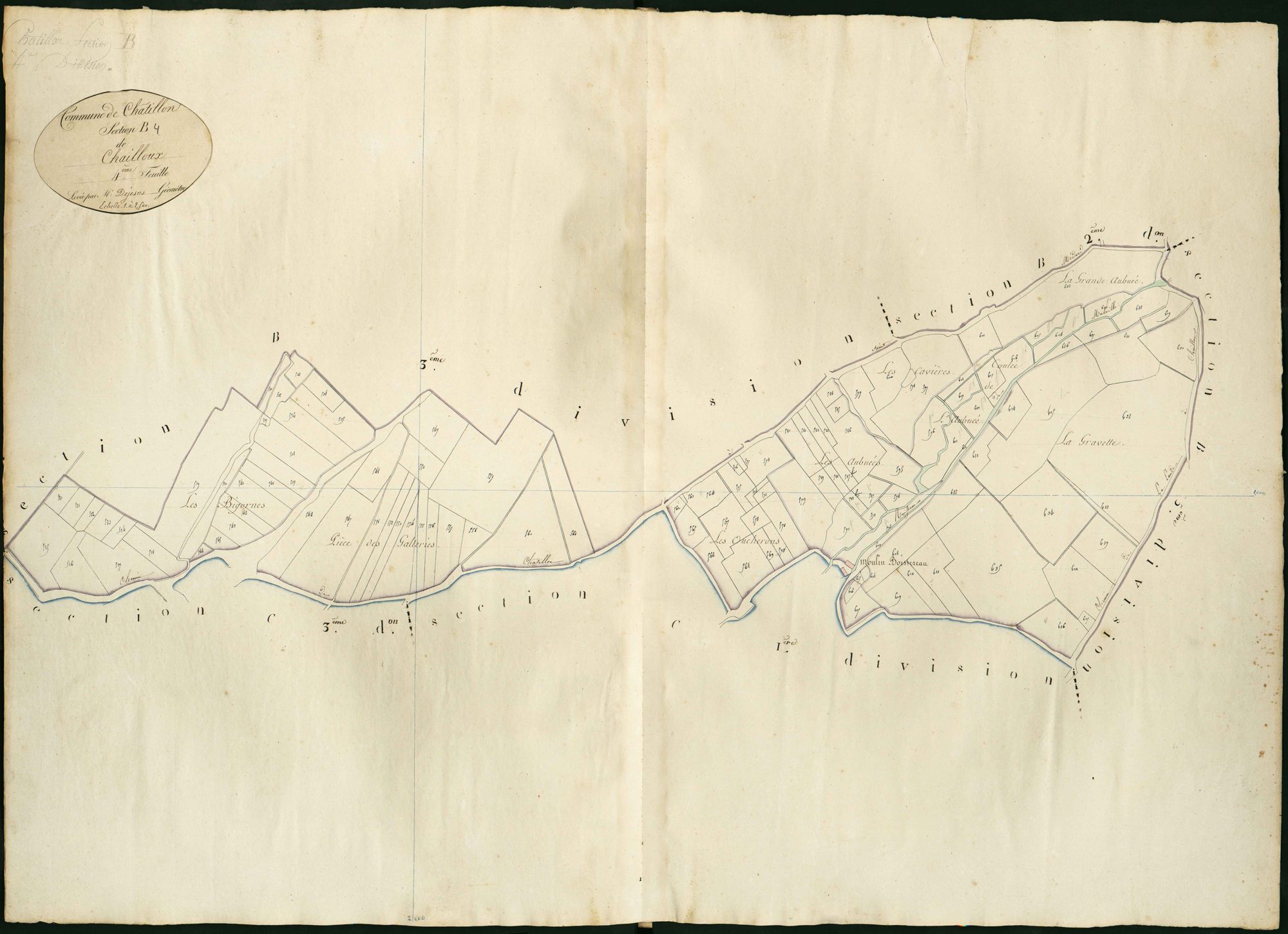 Châtillon-sur-Indre - Section B4, dite de Chailloux.