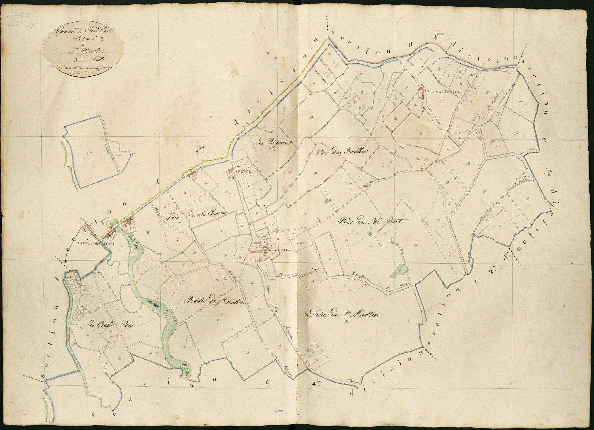 Châtillon-sur-Indre - Section C3, dite de Saint-Martin.