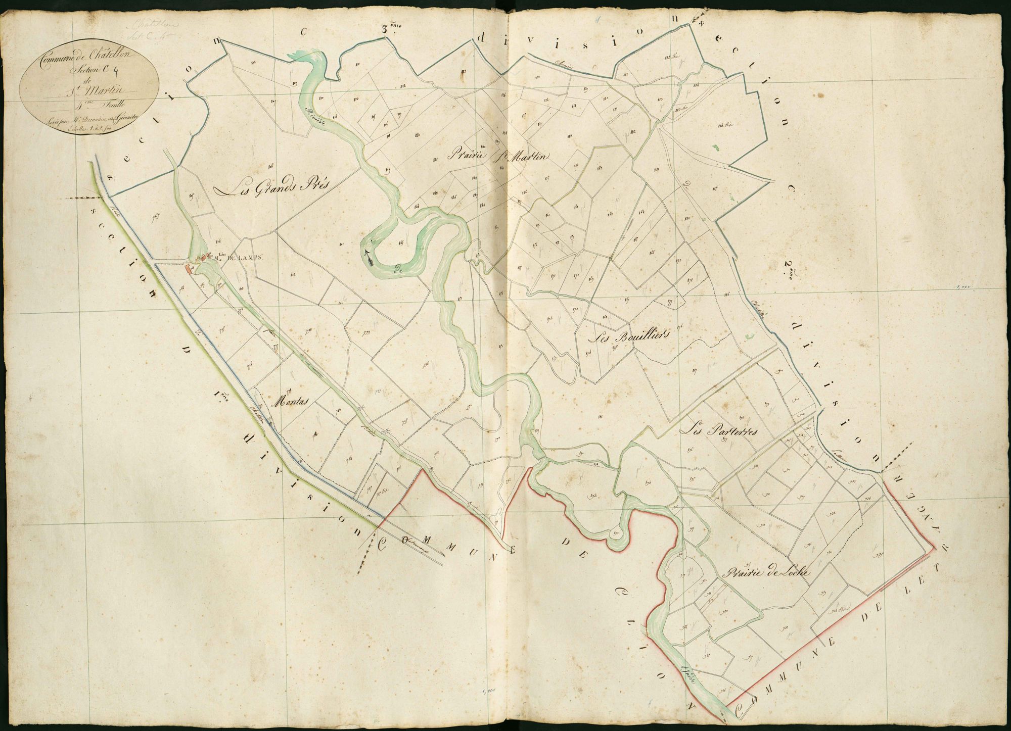 Châtillon-sur-Indre - Section C4, dite de Saint-Martin.