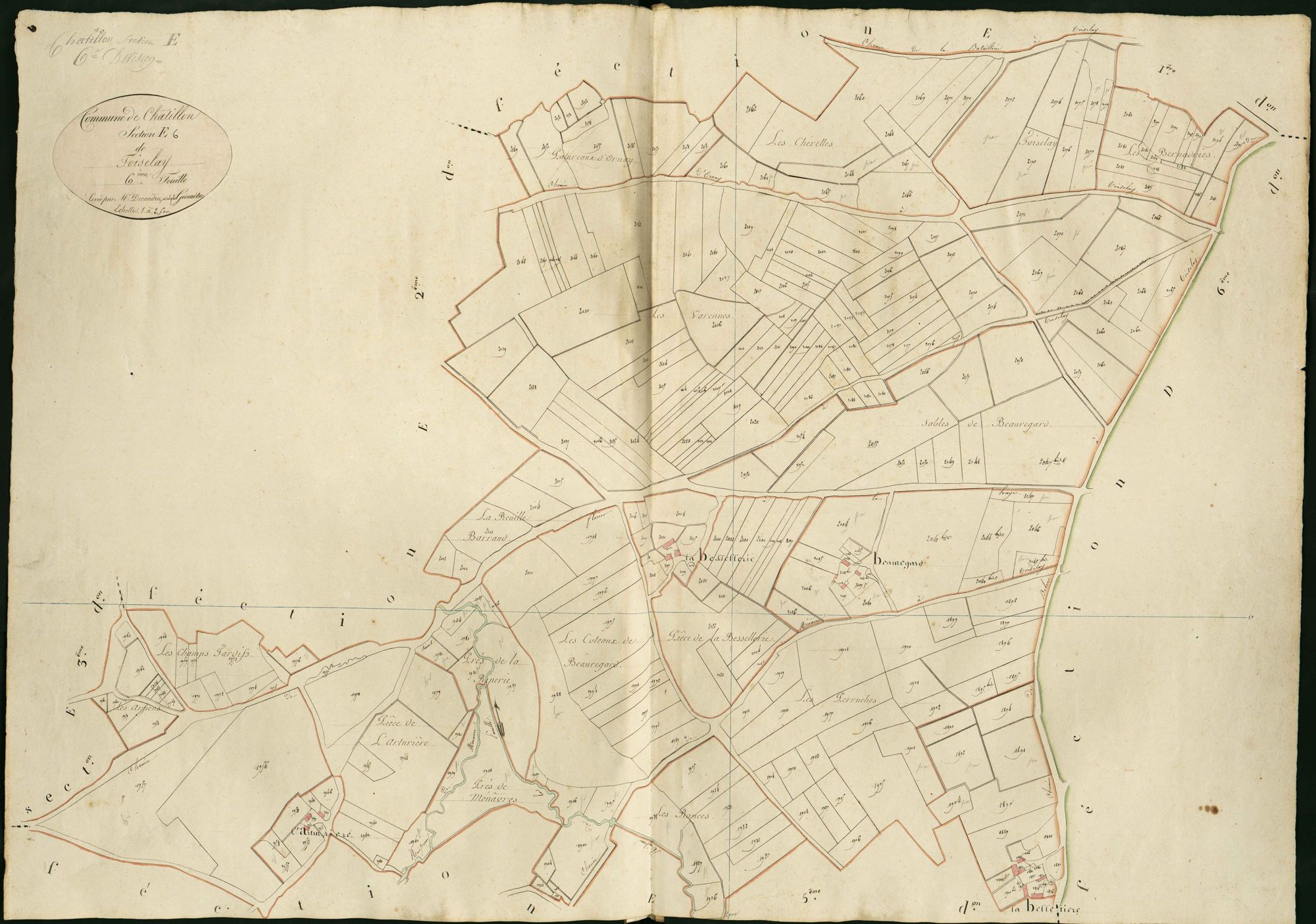 Châtillon-sur-Indre - Section E6, dite de Toiselay.