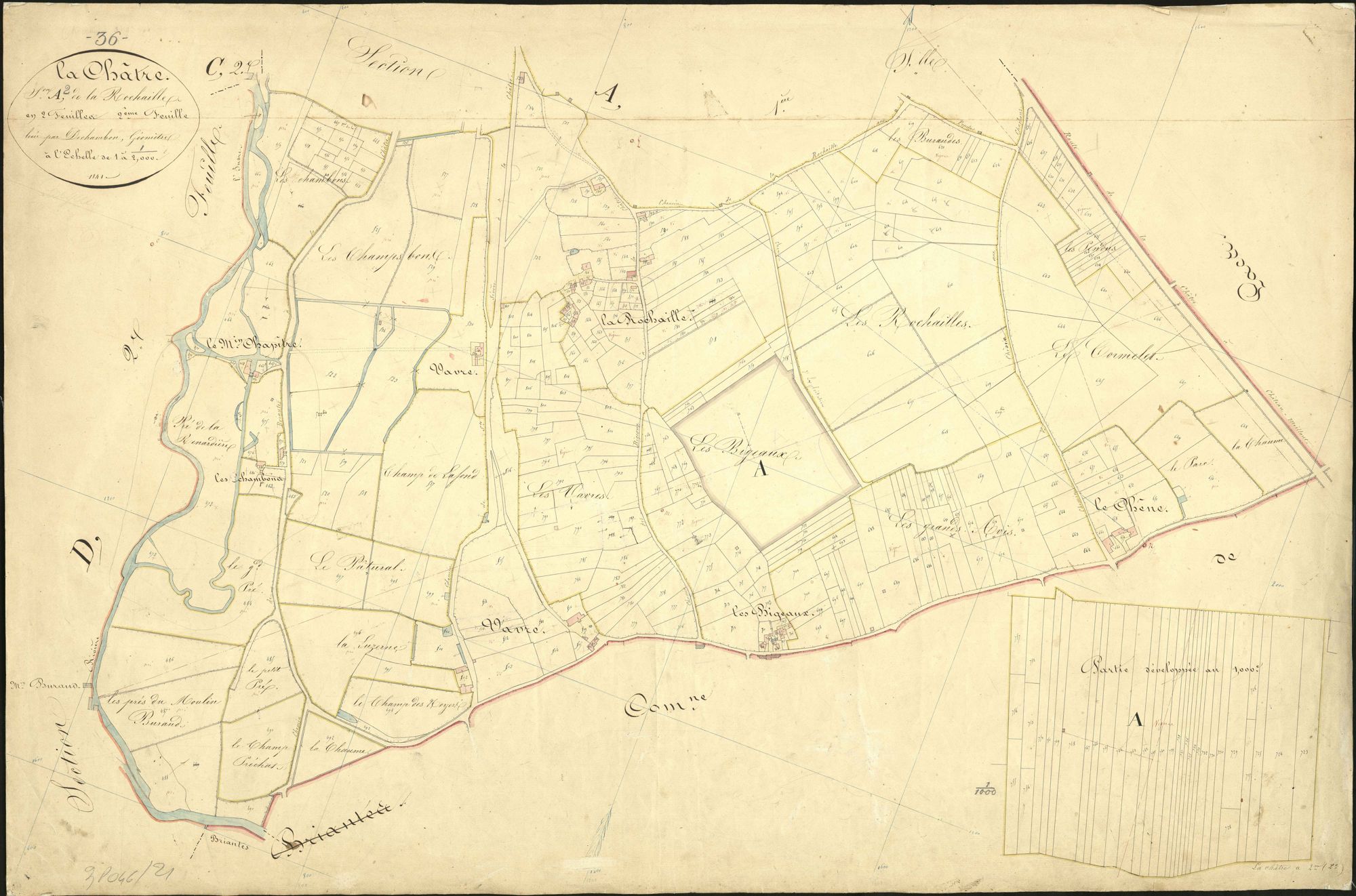 Châtre - Section A2, dite de la Rochaille.