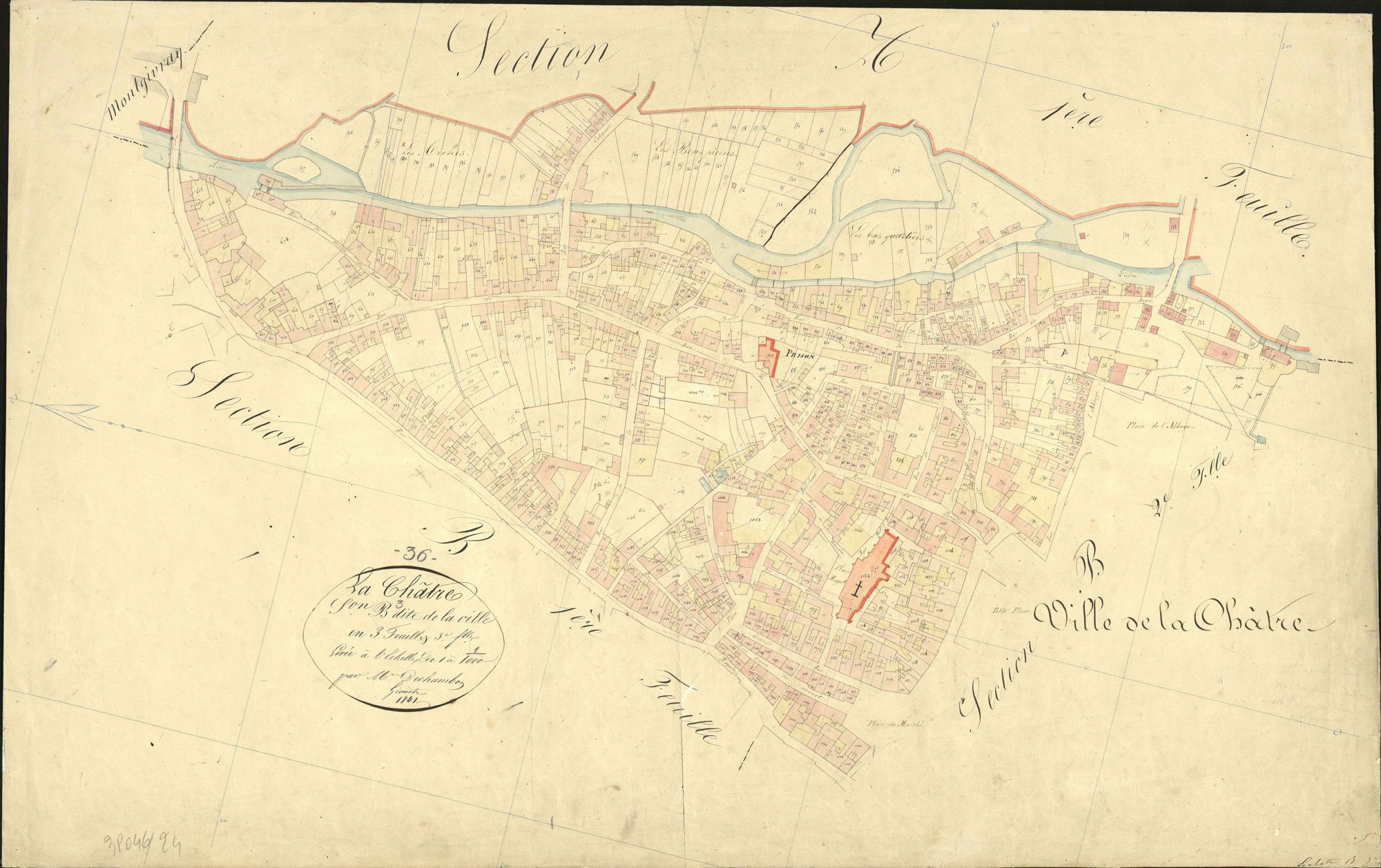 Châtre - Section B3, dite de la Ville.