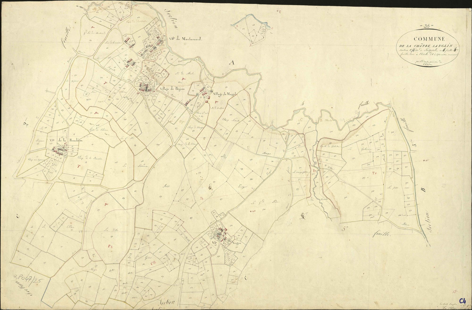 Châtre-L'Anglin - Section C4 dite de Forgerolle.