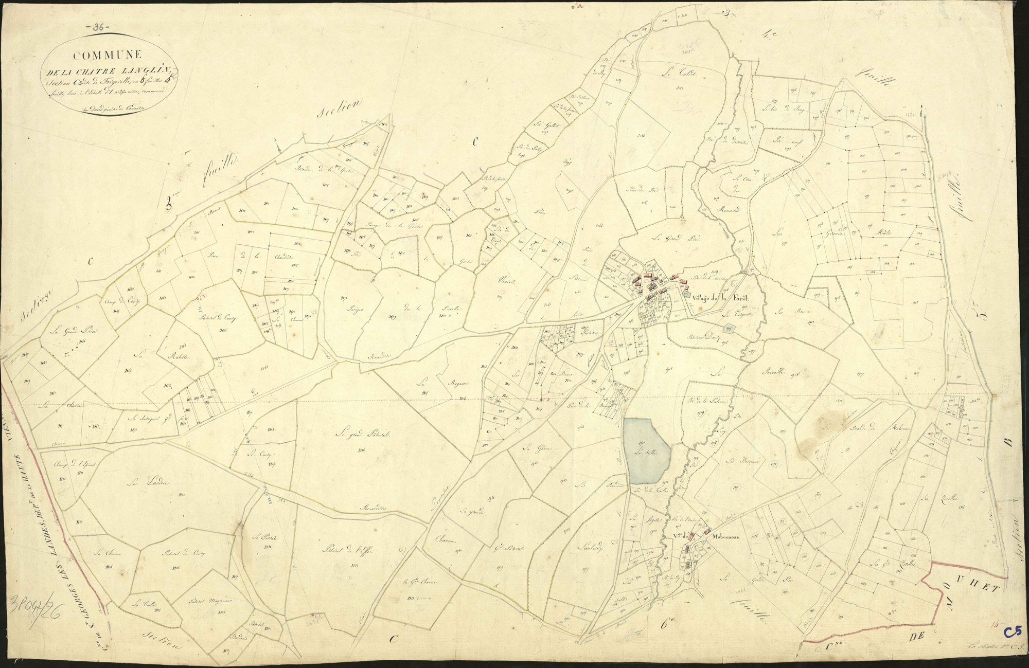 Châtre-L'Anglin - Section C5 dite de Forgerolle.