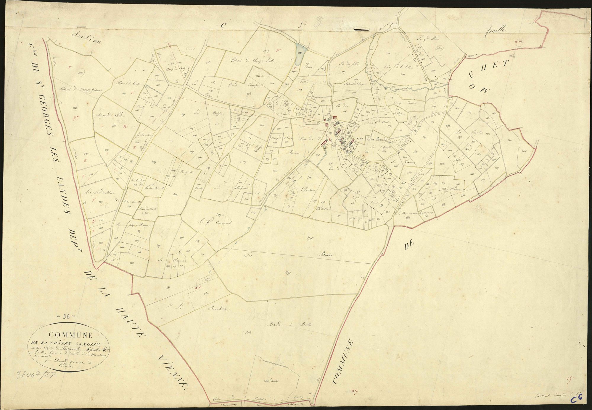 Châtre-L'Anglin - Section C6 dite de Forgerolle.