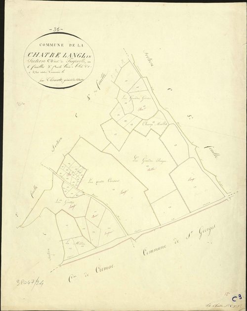 Châtre-L'Anglin - Section C3 dite de Forgerolle.