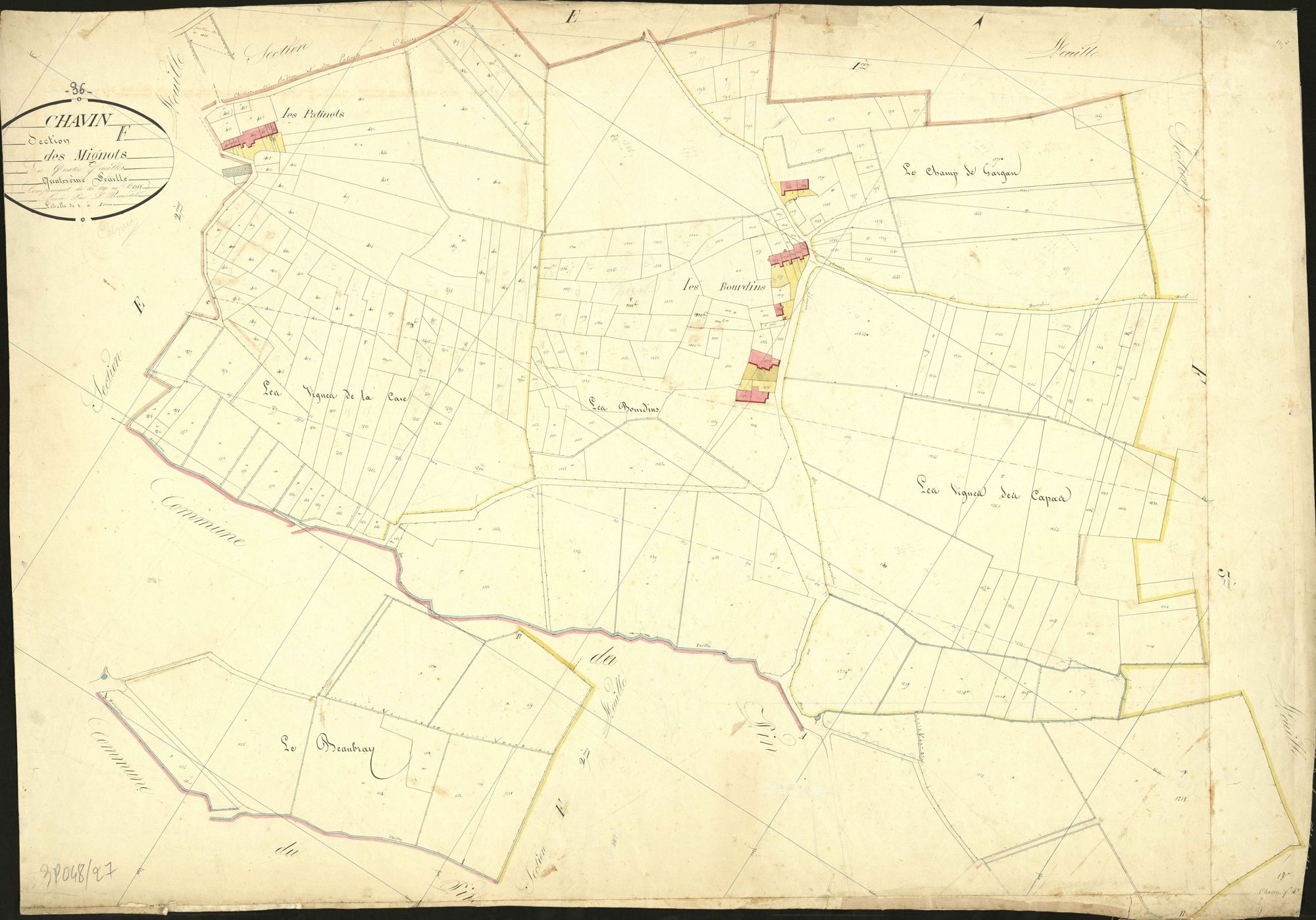 Chavin - Section F4, dite des Mignots.