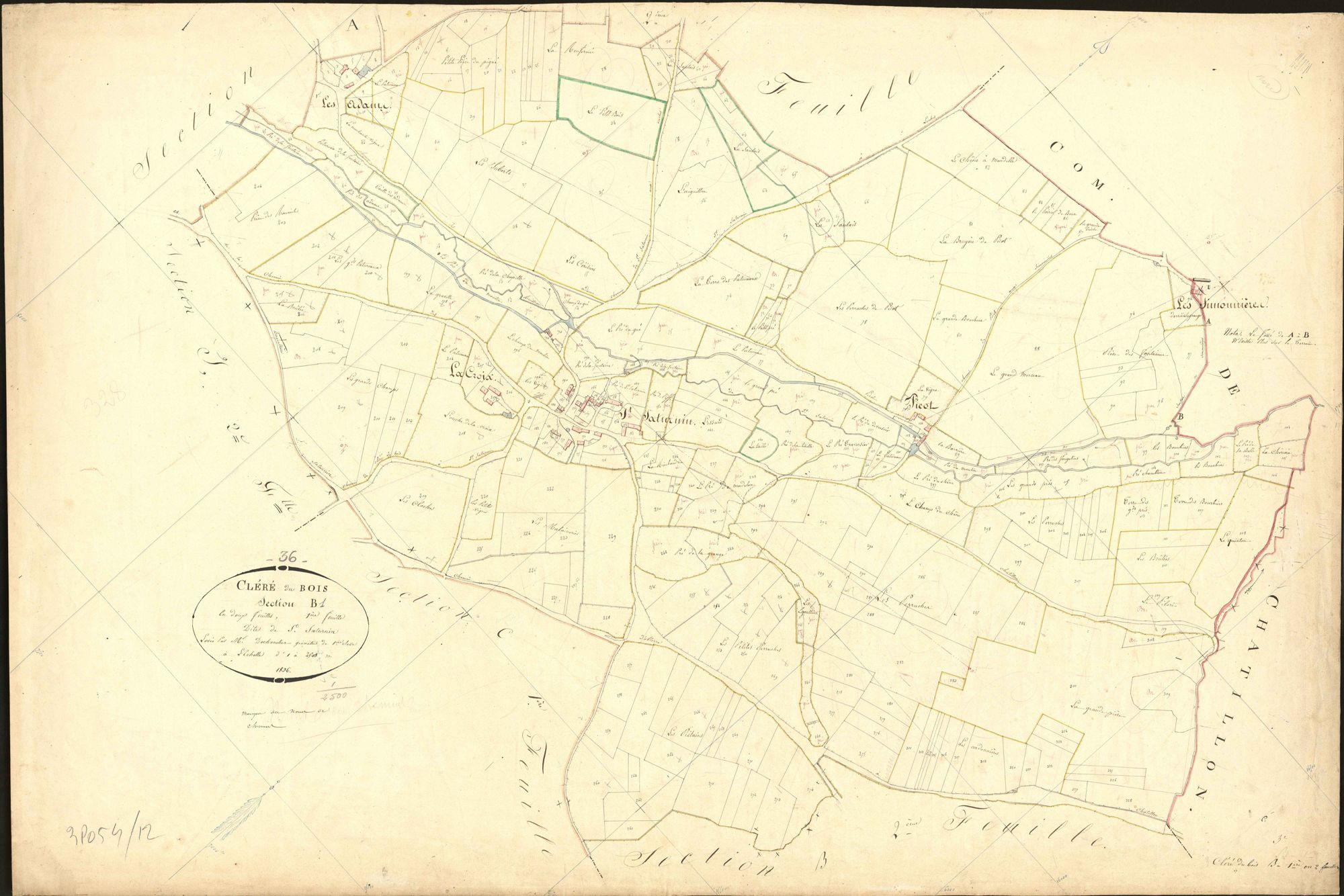 Cléré-du-Bois - Section B1, dite de Saint Saturnin.
