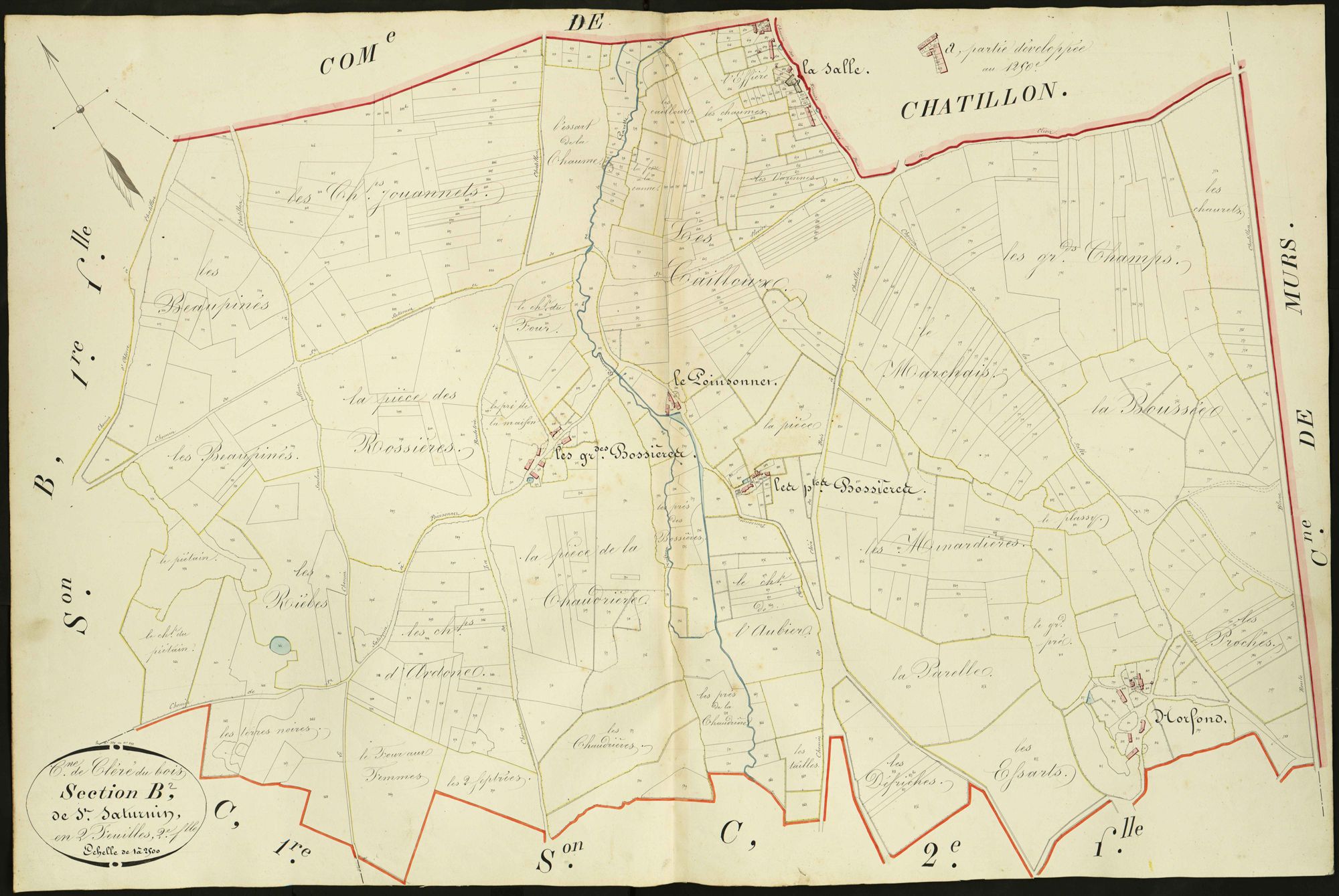 Cléré-du-Bois - Section B2, dite de Saint Saturnin.