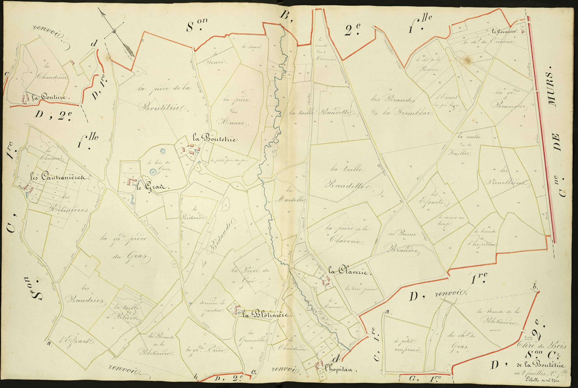 Cléré-du-Bois - Section C2, dite de la Boutétrie.