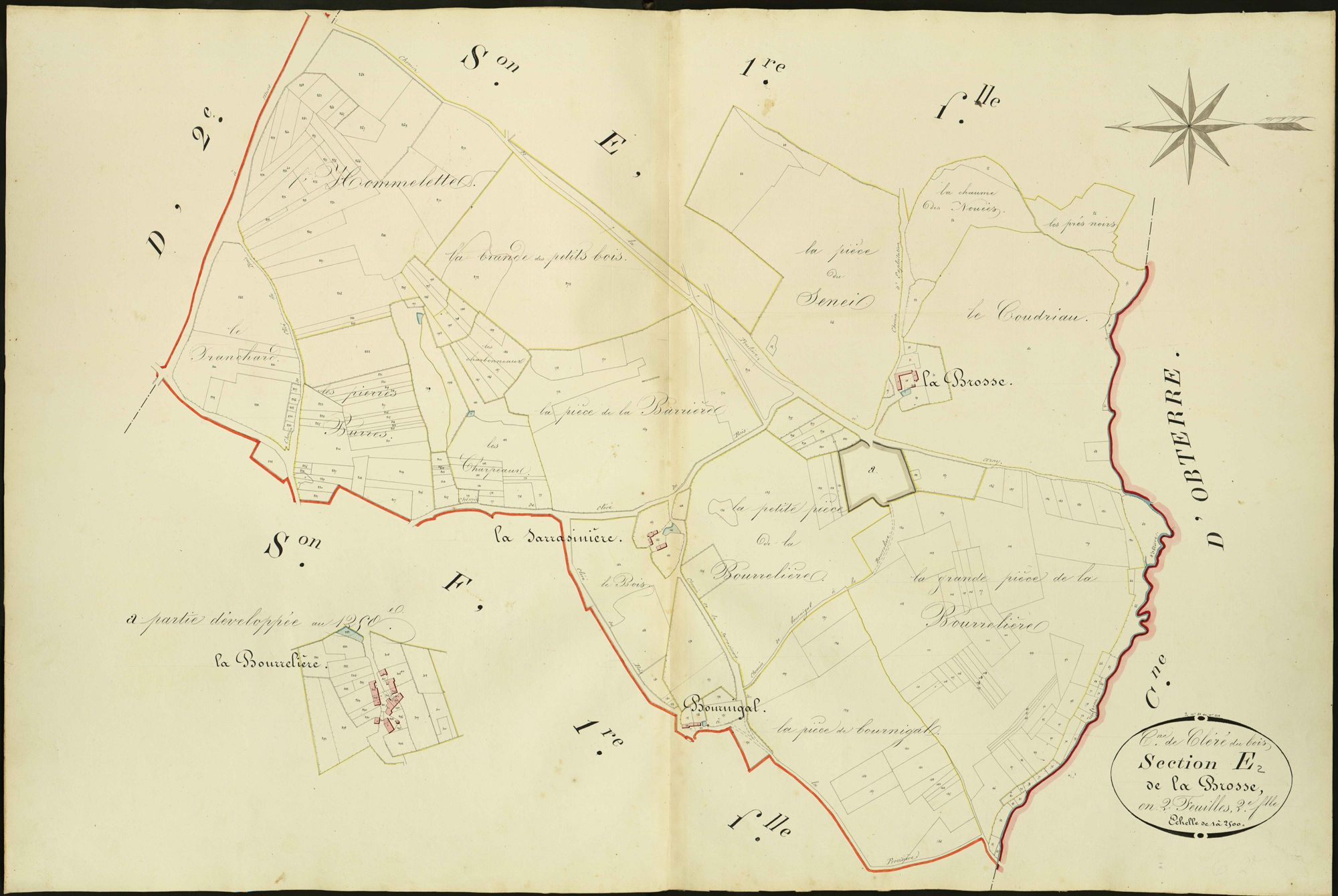 Cléré-du-Bois - Section E2, dite de la Brosse.