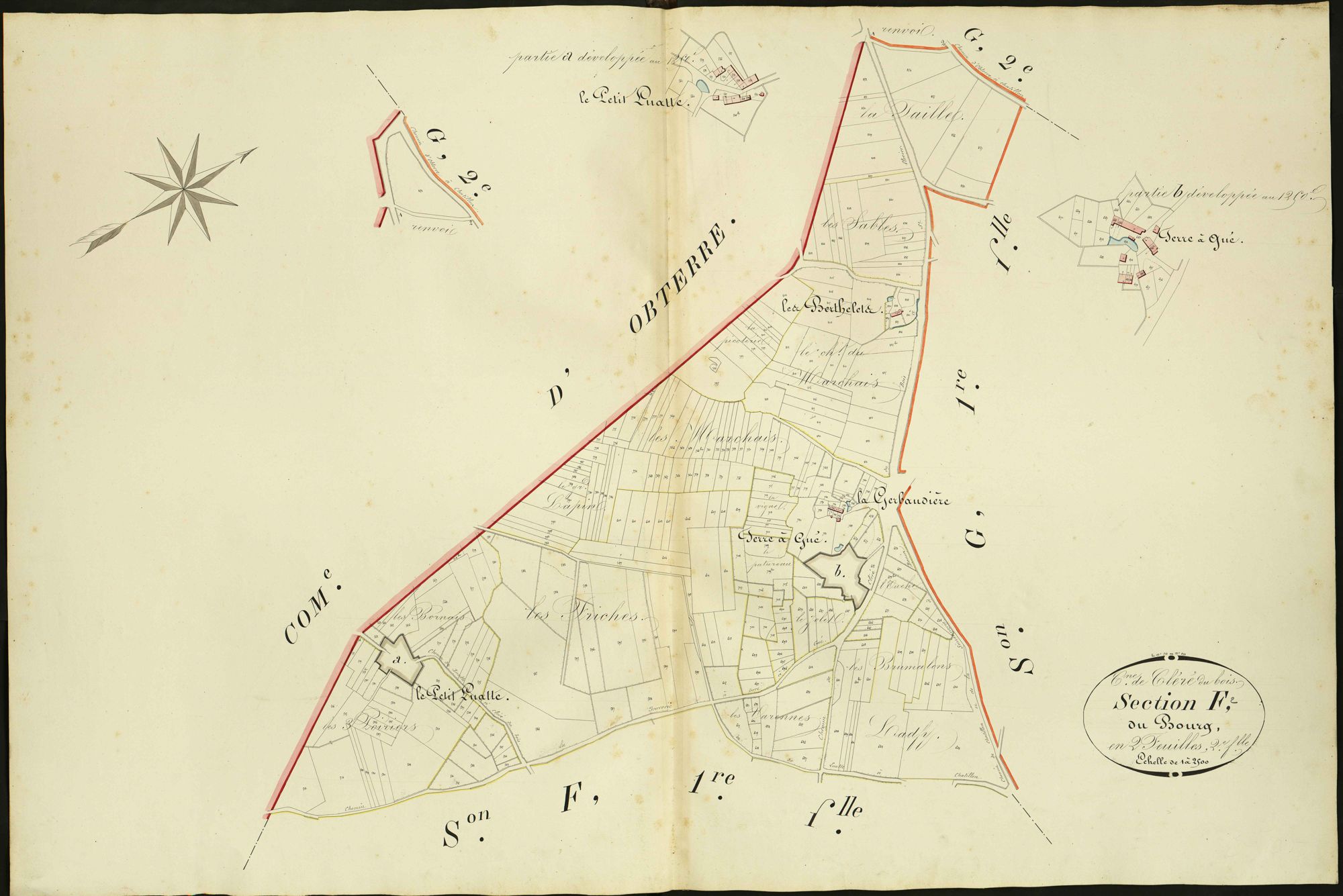 Cléré-du-Bois - Section F2, dite du Bourg.