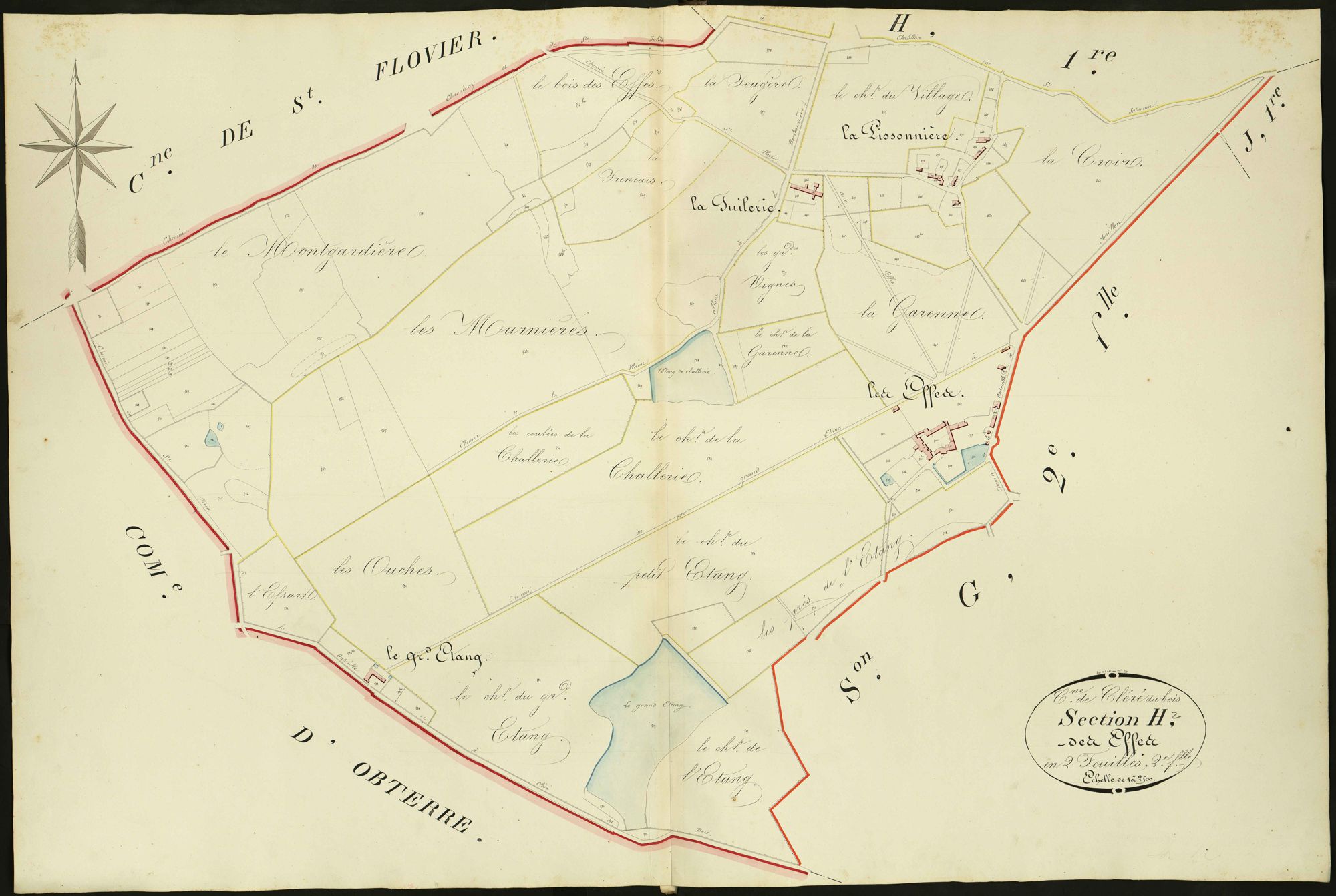 Cléré-du-Bois - Section H2, dite des Effes.