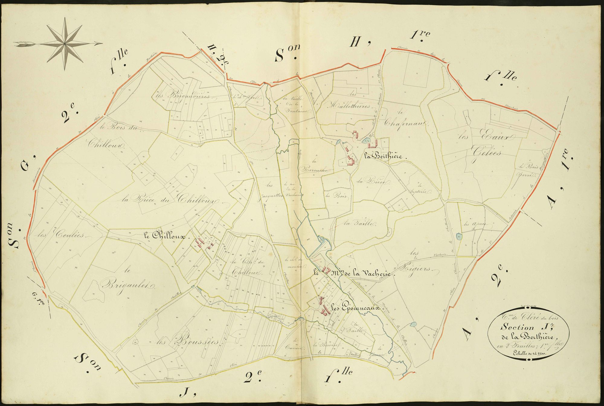 Cléré-du-Bois - Section I1, dite de la Berthière.