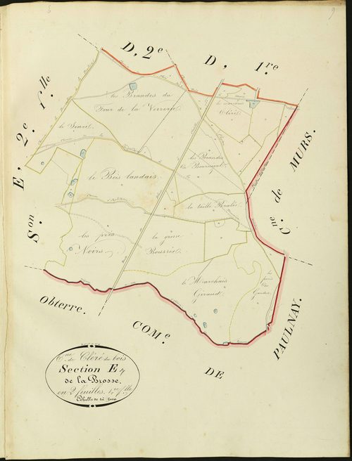 Cléré-du-Bois - Section E1, dite de la Brosse.