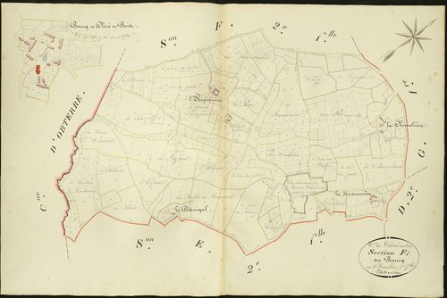 Cléré-du-Bois - Section F1, dite du Bourg.