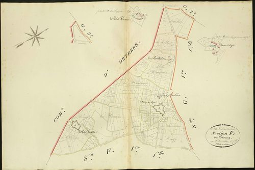 Cléré-du-Bois - Section F2, dite du Bourg.