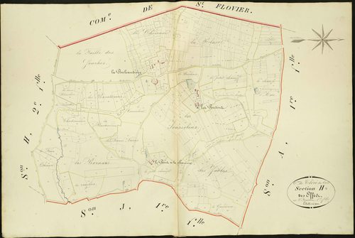 Cléré-du-Bois - Section H1, dite des Effes.