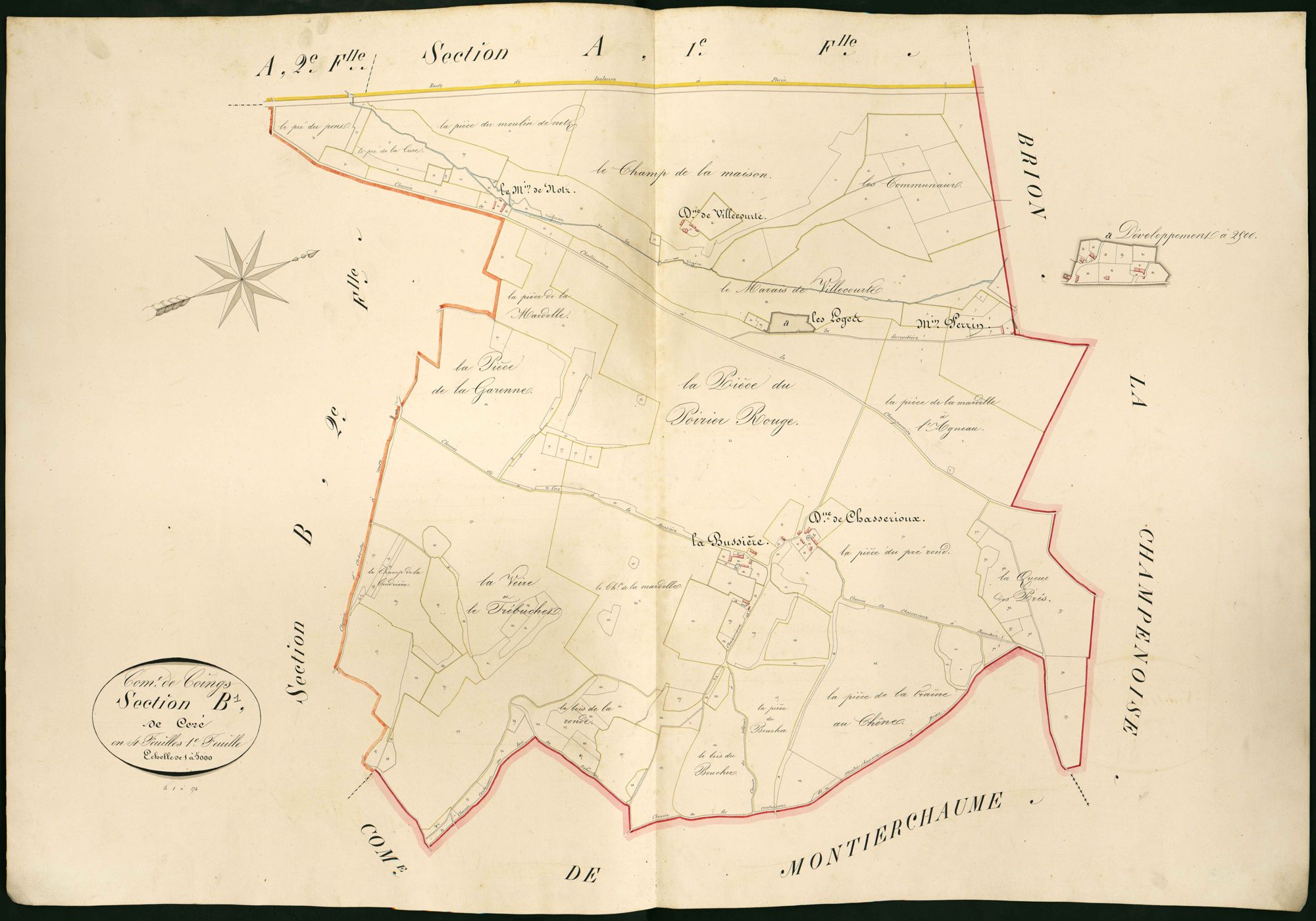 Coings - Section B1, dite de Céré.