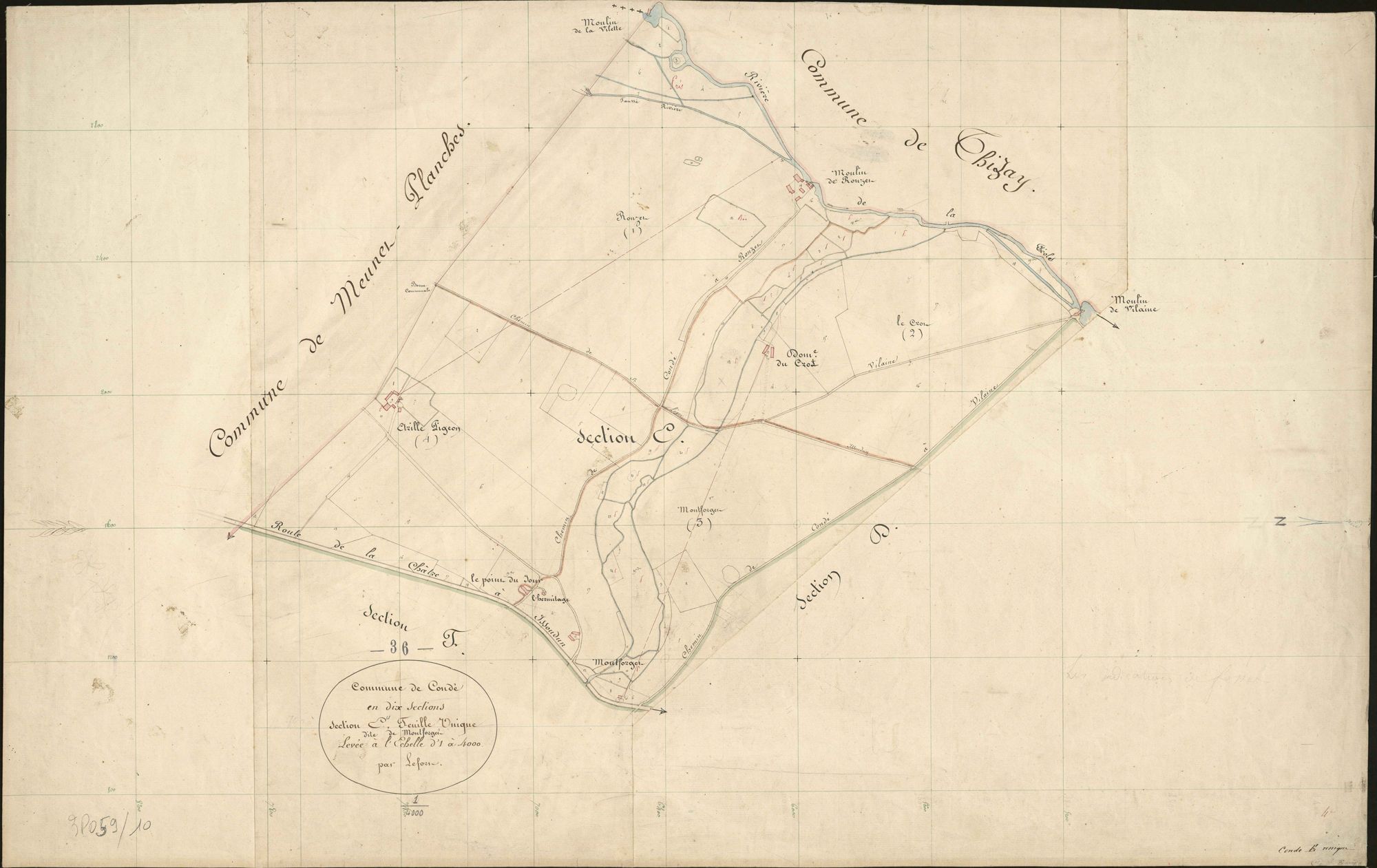 Condé - Section E, dite de Montforget.
