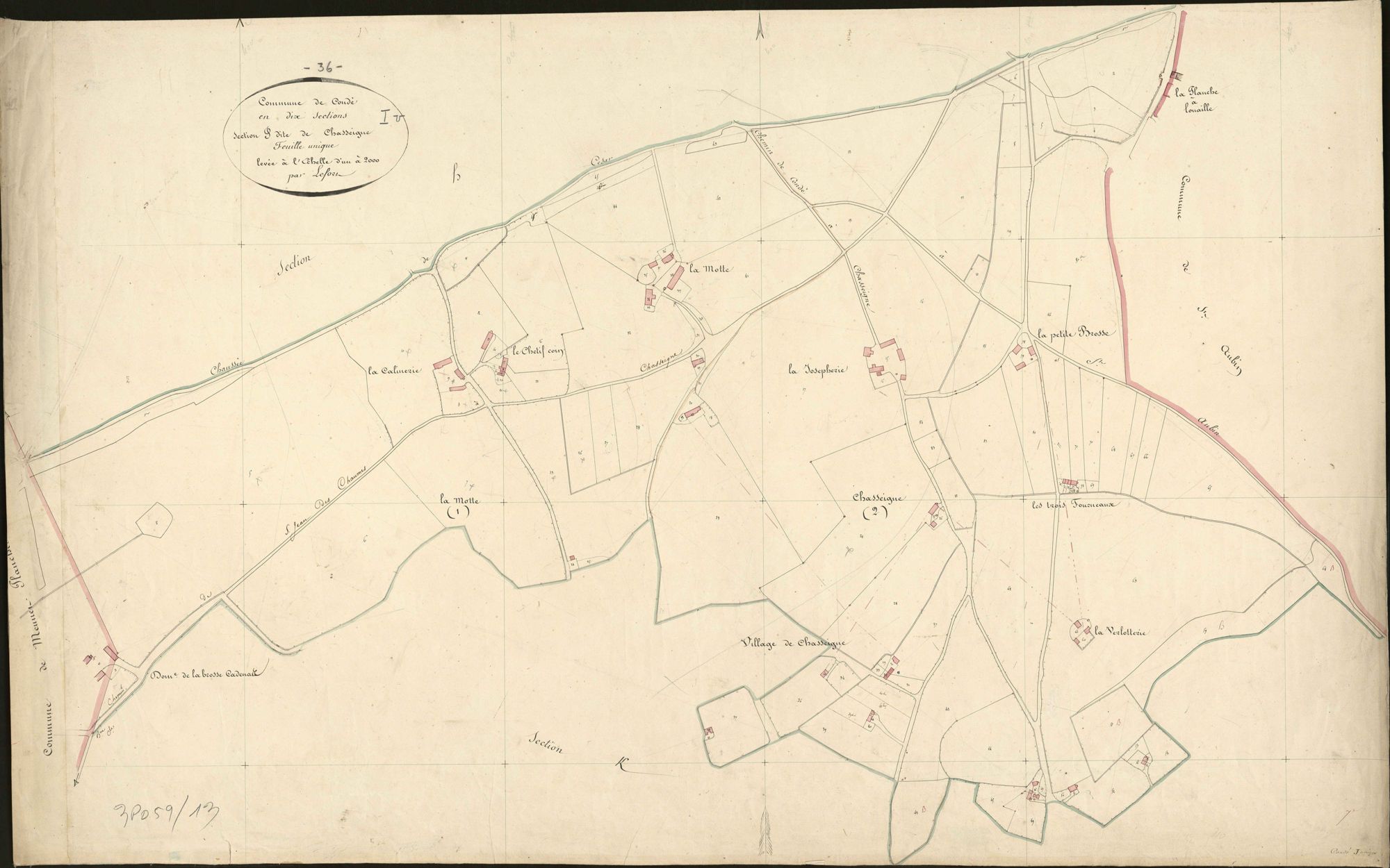 Condé - Section I, dite de Chasseigne.