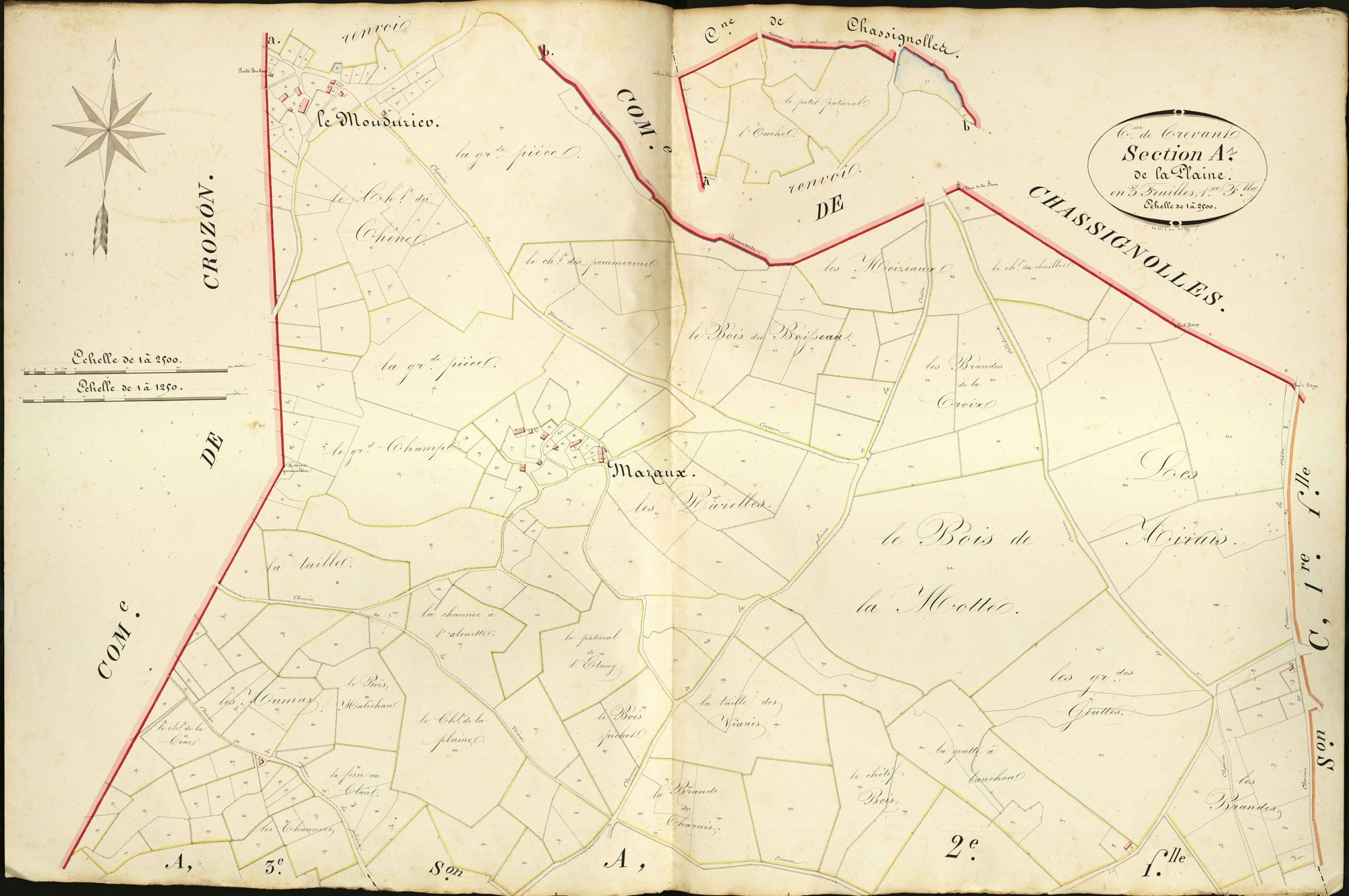 Crevant - Section A1, dite de la Plaine.