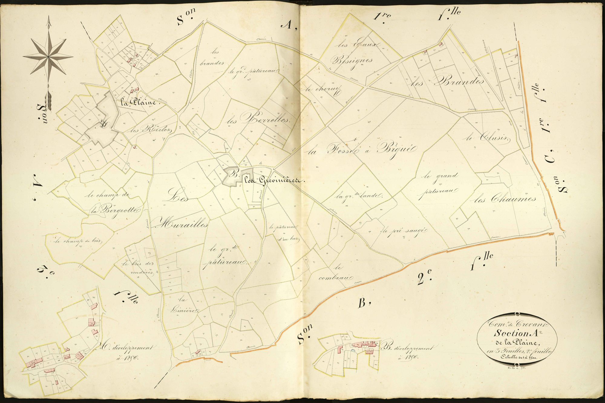 Crevant - Section A2, dite de la Plaine.