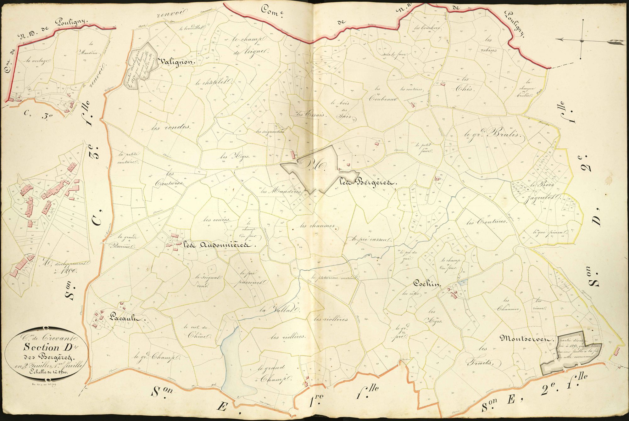 Crevant - Section D1, dite des Bergères.