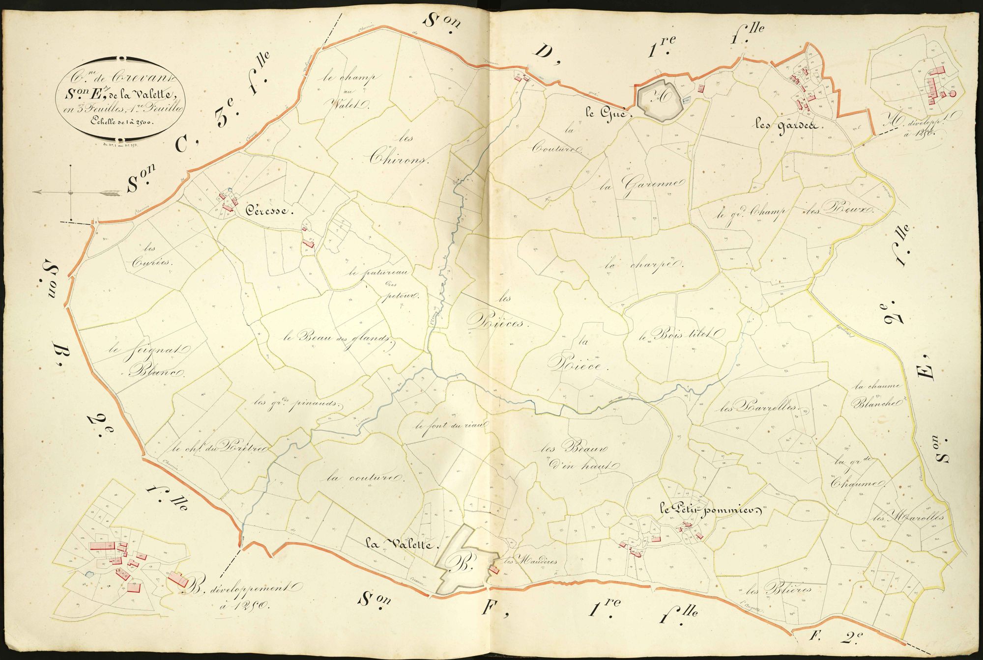 Crevant - Section E1, dite de La Valette.